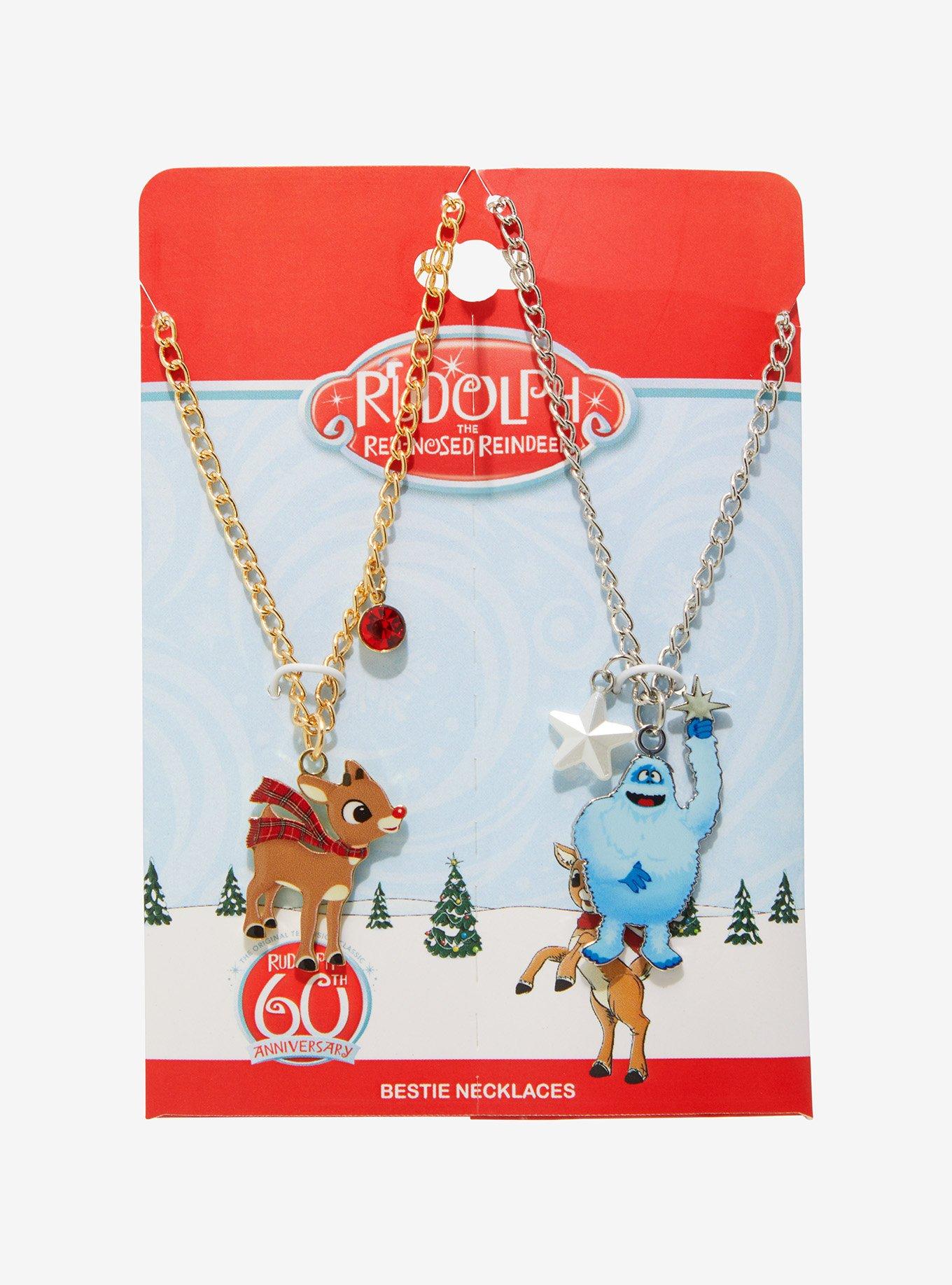 Rudolph The Red-Nosed Reindeer Rudolph & Bumble Best Friend Necklace Set, , hi-res