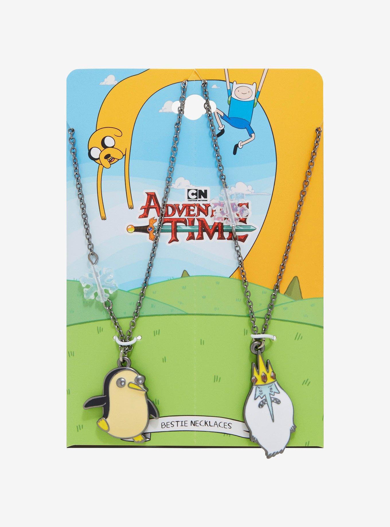 Adventure Time Ice King & Gunter Best Friend Necklace Set, , hi-res