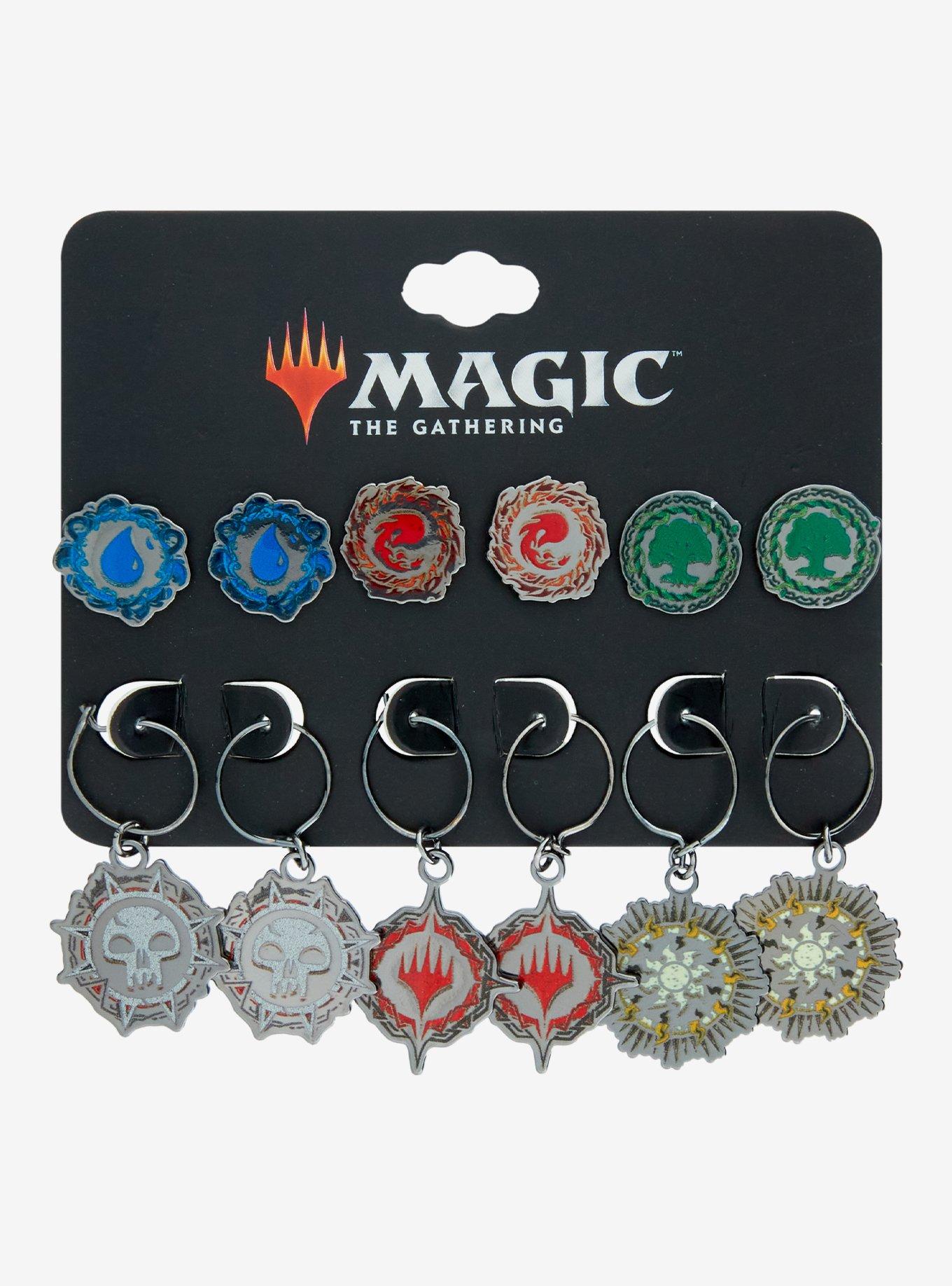 Magic: The Gathering Mana Symbols Earring Set, , hi-res