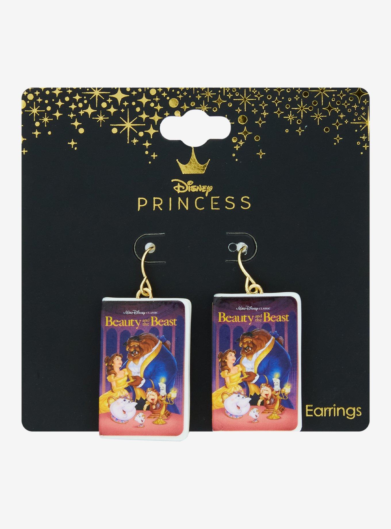 Disney Beauty And The Beast VHS Drop Earrings, , hi-res