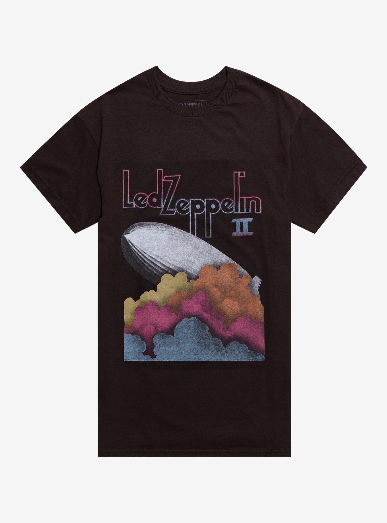 Led Zeppelin II Blimp Boyfriend Fit Girls T-Shirt, BROWN, hi-res