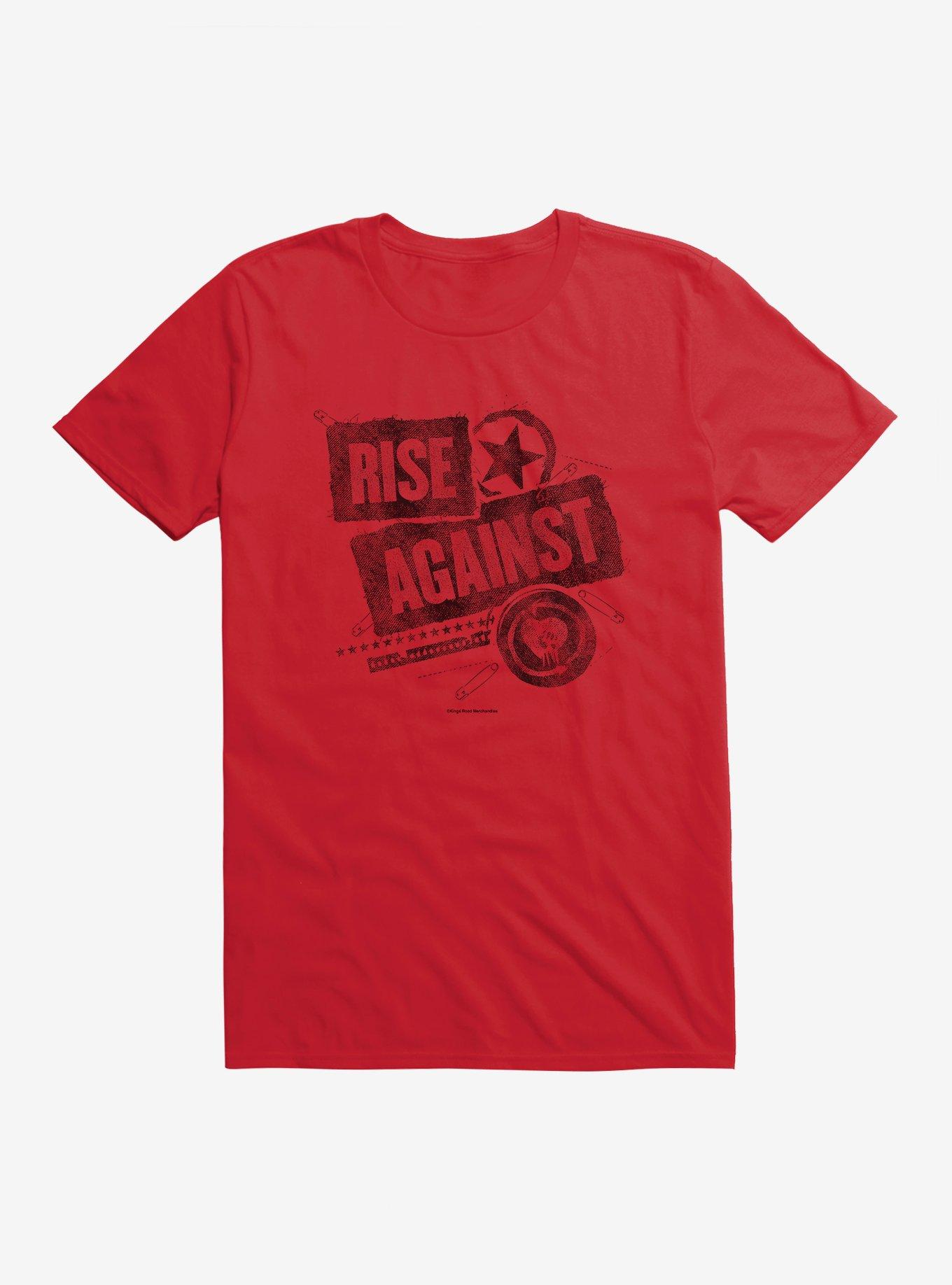 Rise Against Patched Up T-Shirt, RED, hi-res