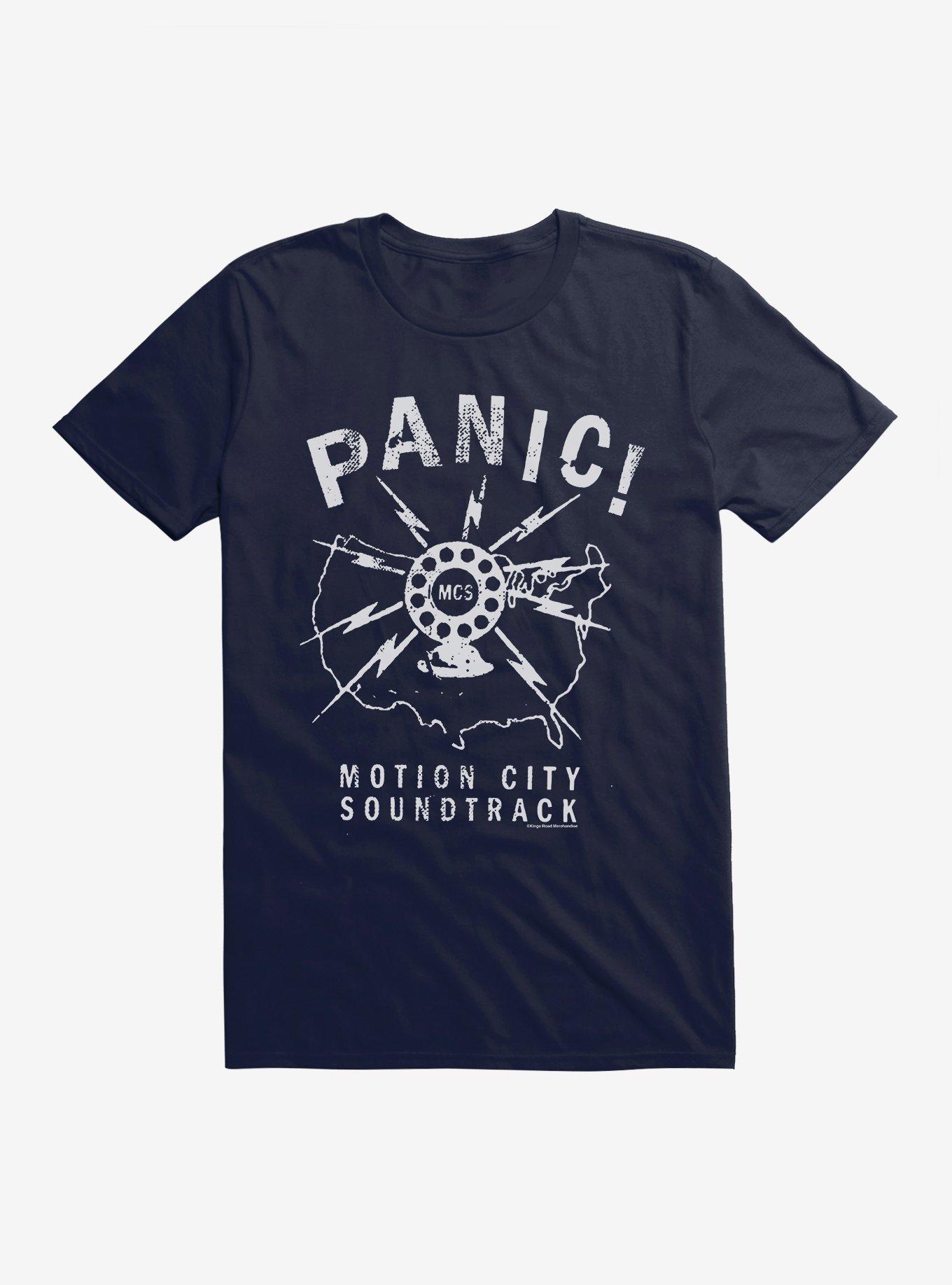 Motion City Soundtrack Panic T-Shirt, NAVY, hi-res