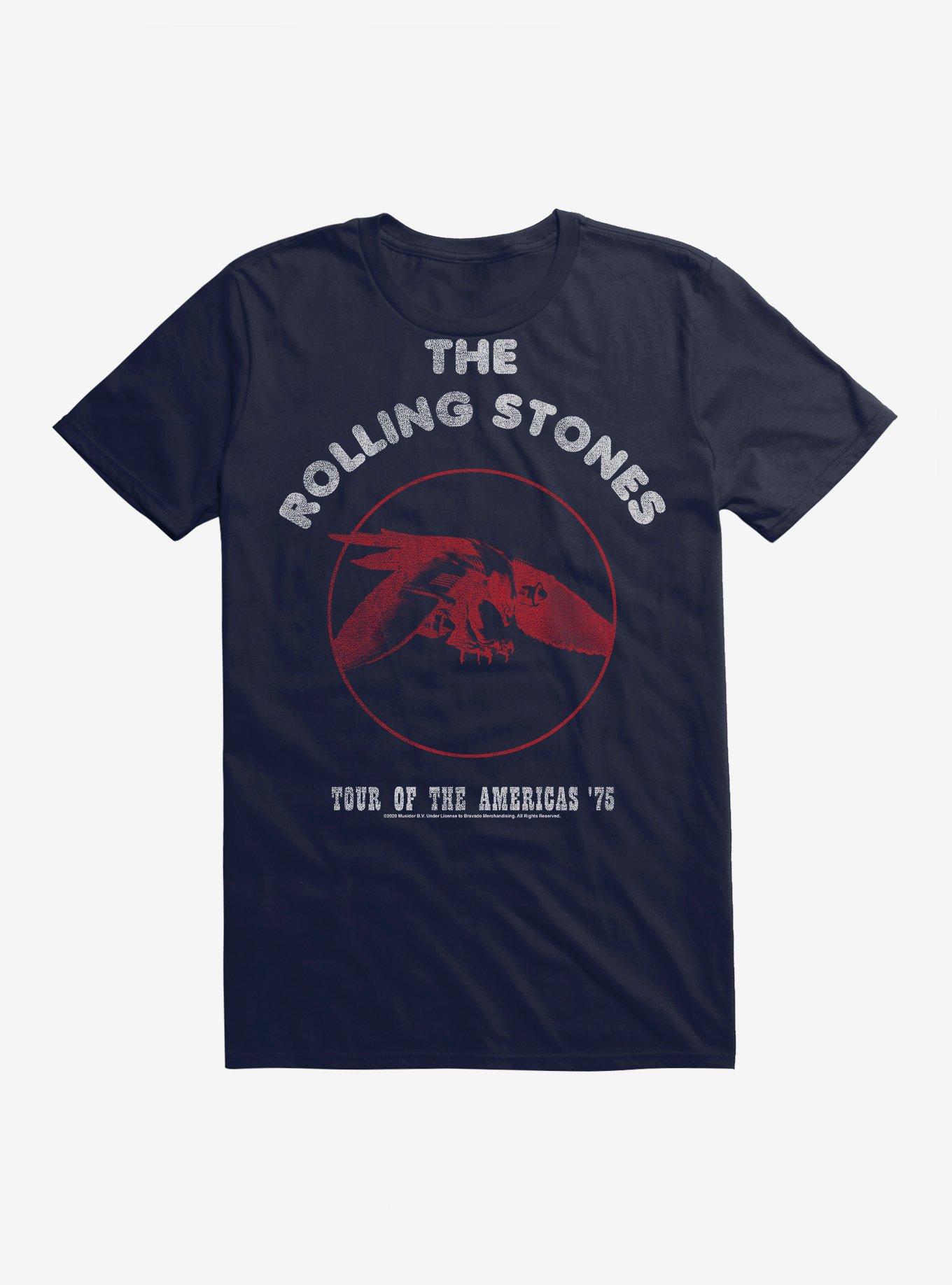 The Rolling Stones Tour Of The America's '75 T-Shirt, NAVY, hi-res