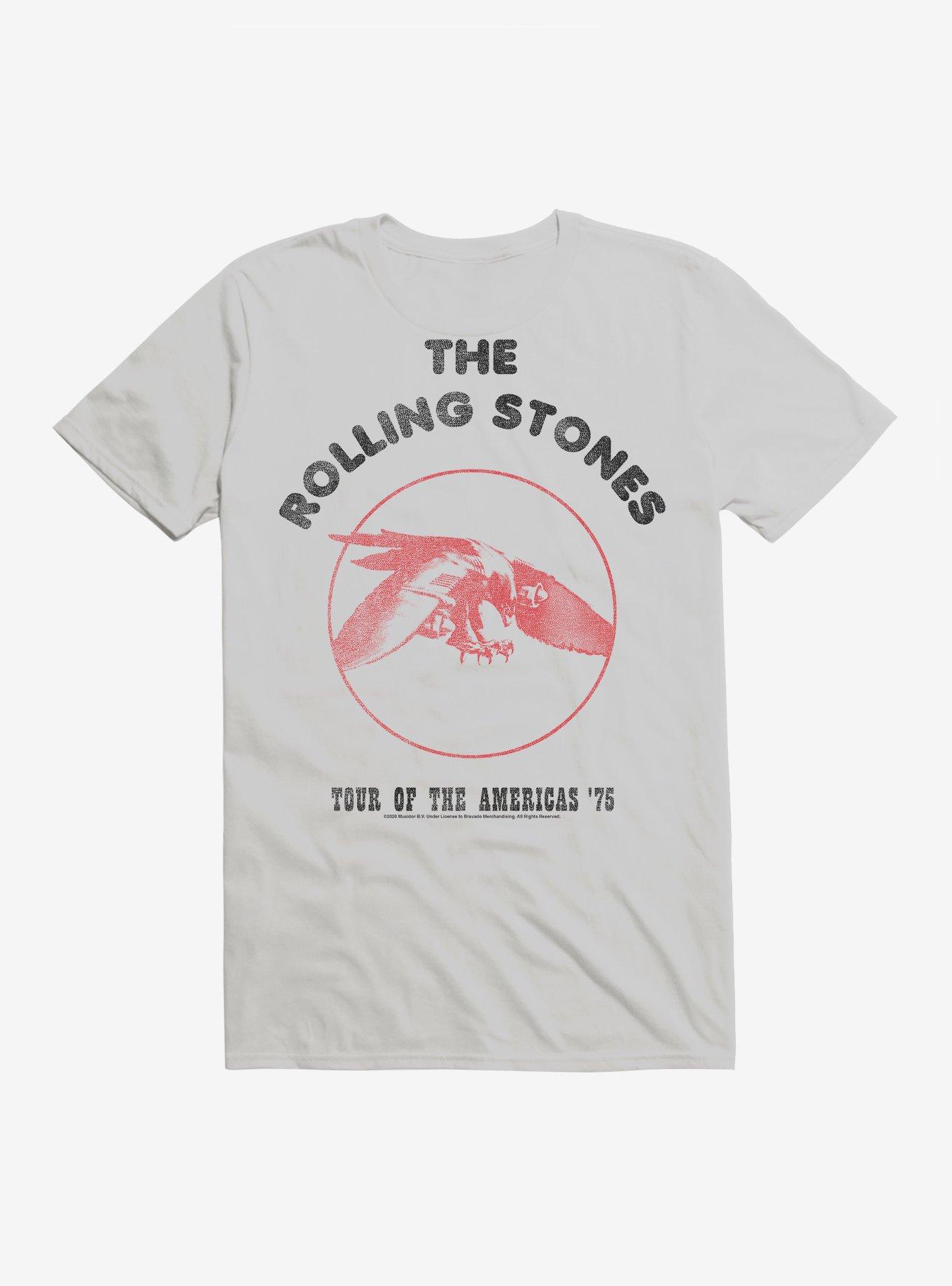 The Rolling Stones Tour Of The America's '75 T-Shirt, ICE GREY, hi-res