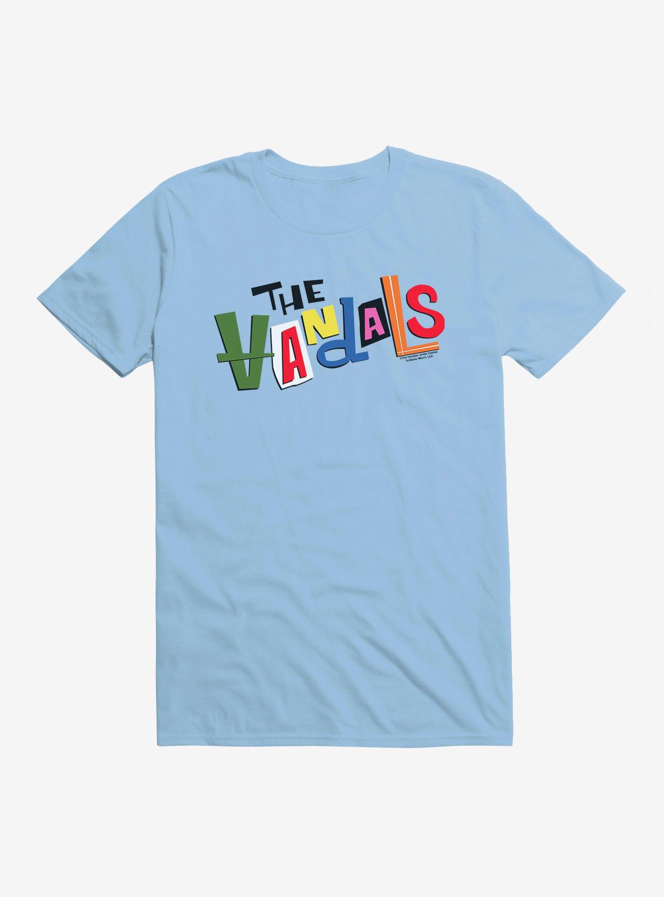 The Vandals Band Logo T-Shirt, LIGHT BLUE, hi-res