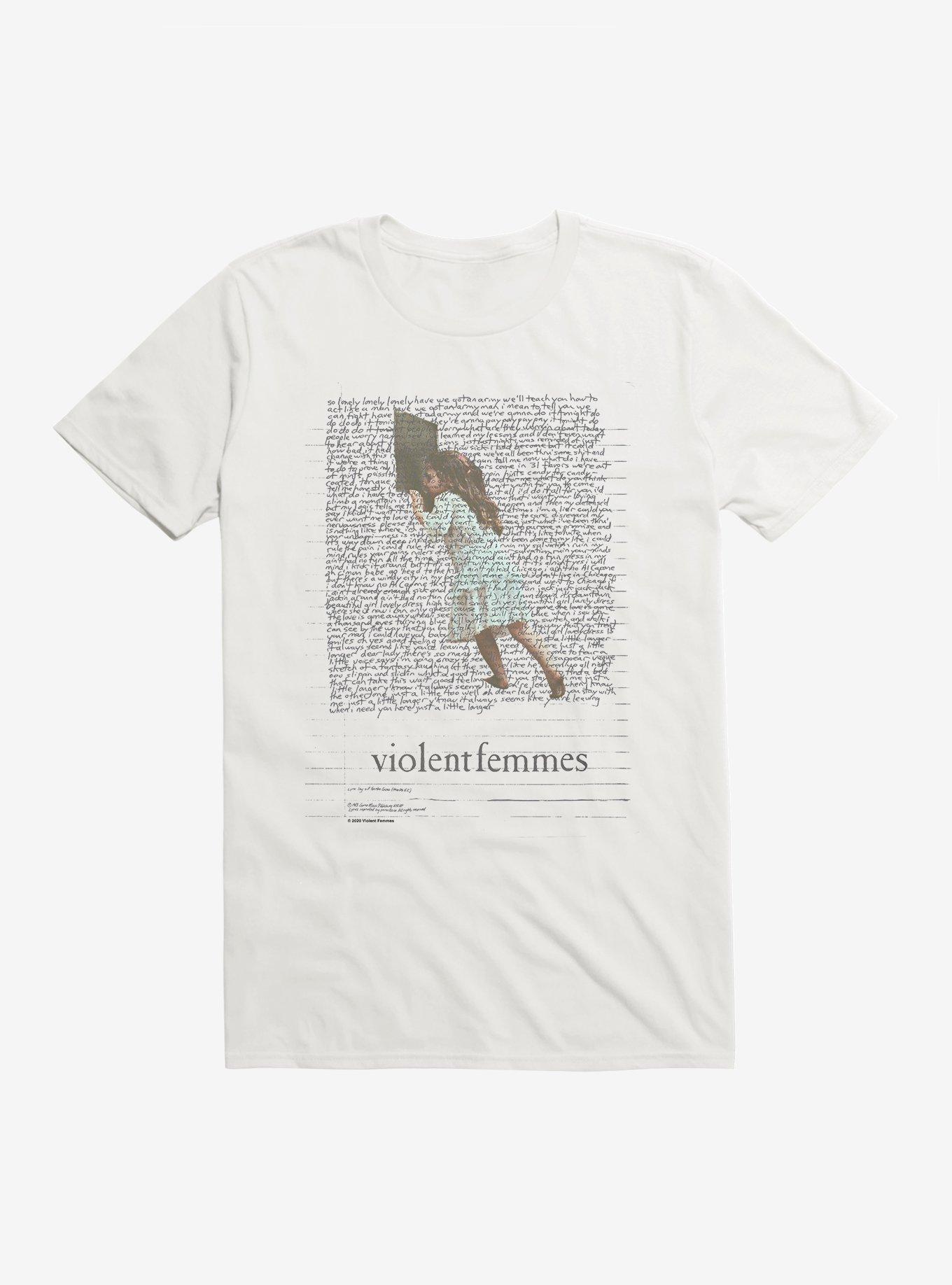 Violent Femmes Album Lyrics T-Shirt, WHITE, hi-res