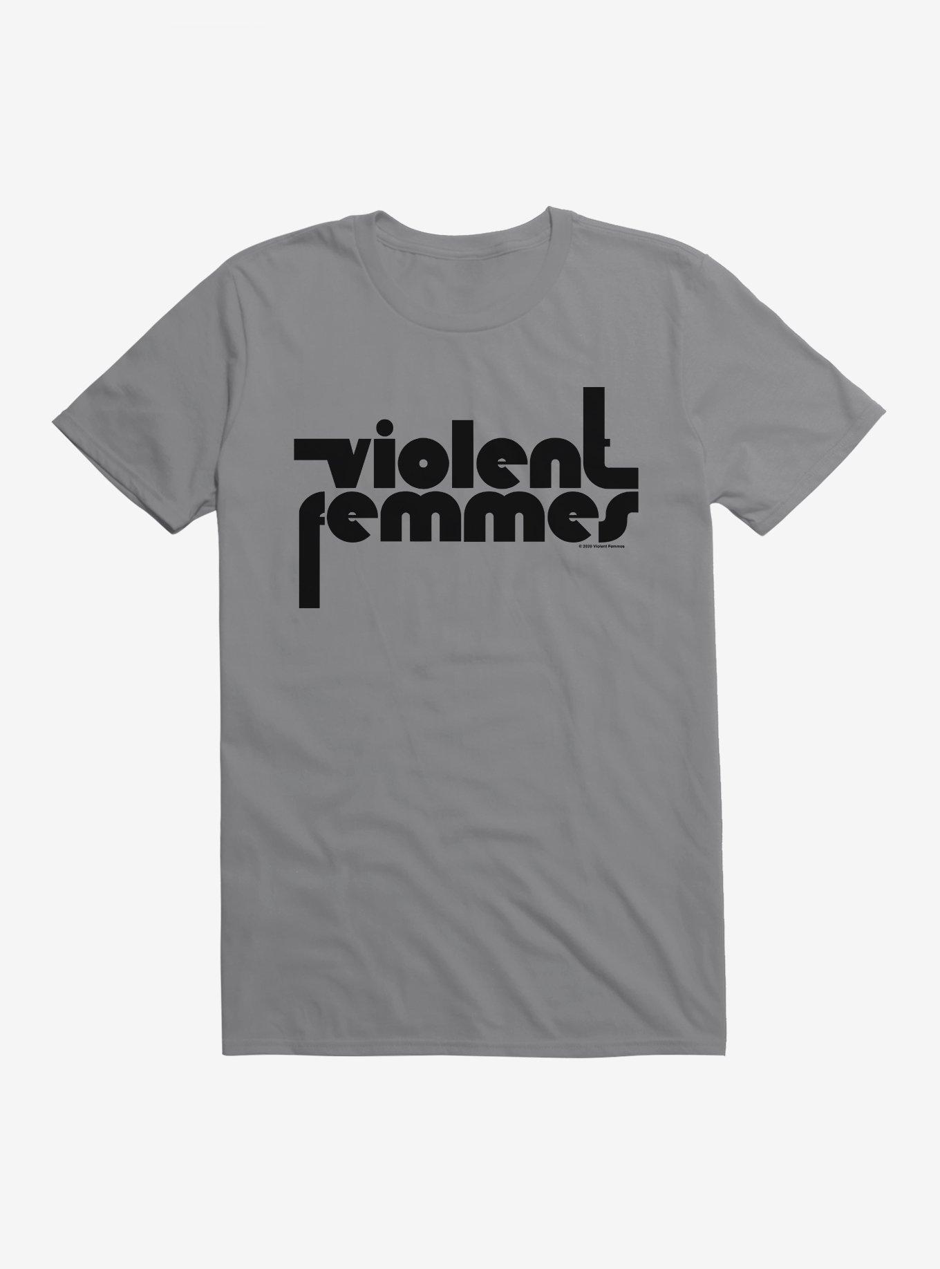 Violent Femmes Retro Logo T-Shirt, STORM GREY, hi-res