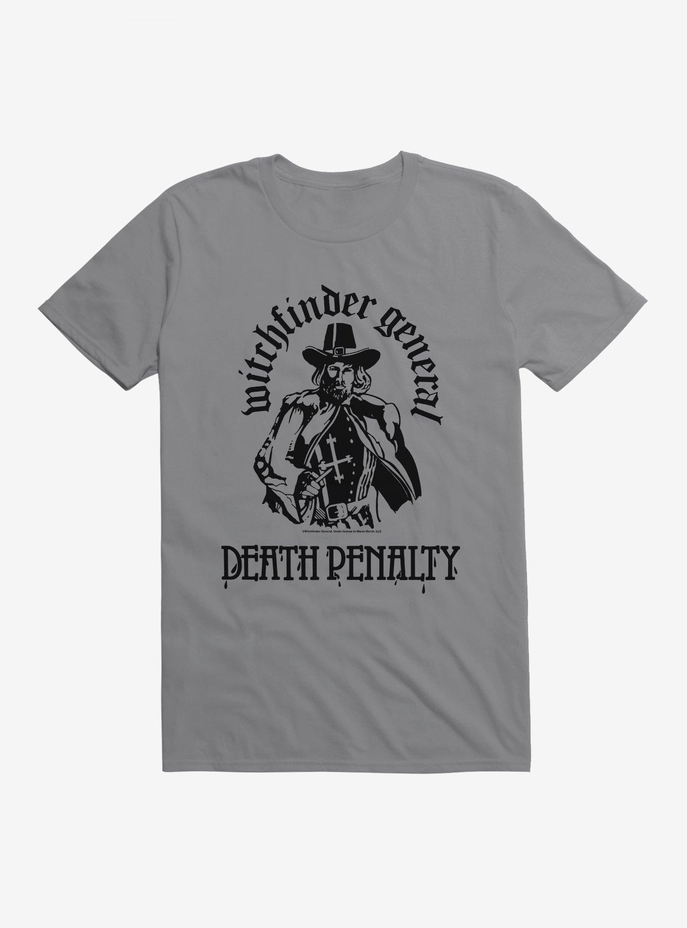Witchfinder General Death Penalty T-Shirt, STORM GREY, hi-res