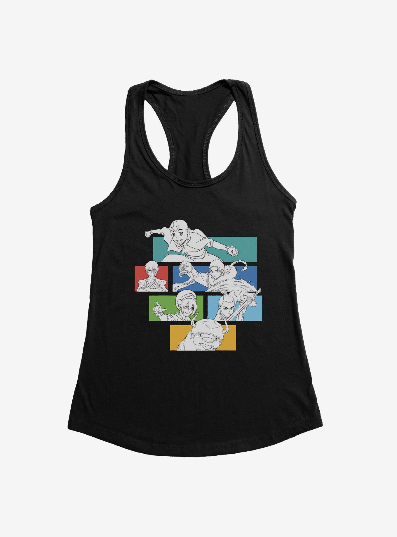 Avatar: The Last Airbender Characters Colorblock Womens Tank Top, , hi-res