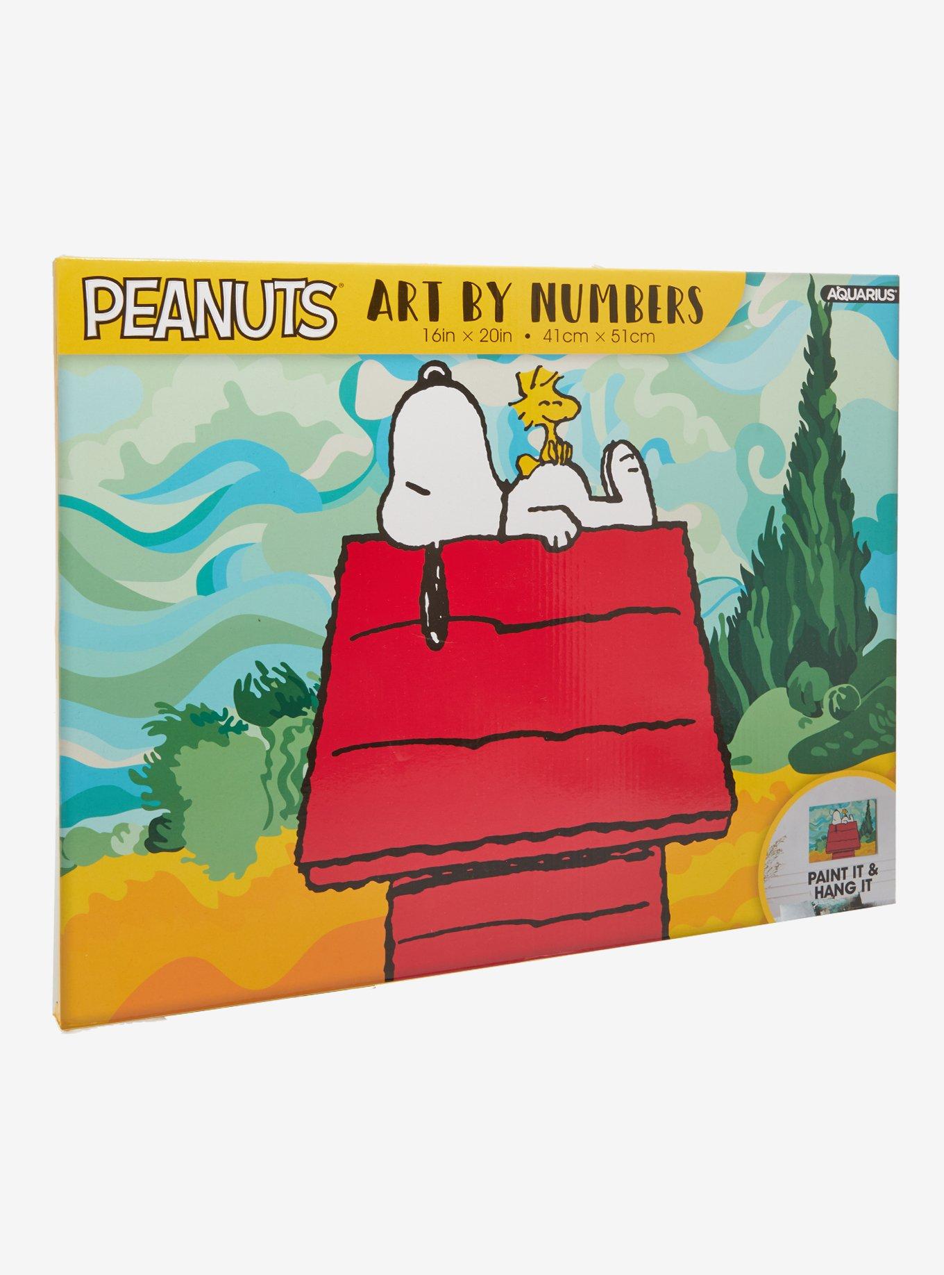 Peanuts Snoopy & Woodstock Dog House Art By Numbers Paint Kit