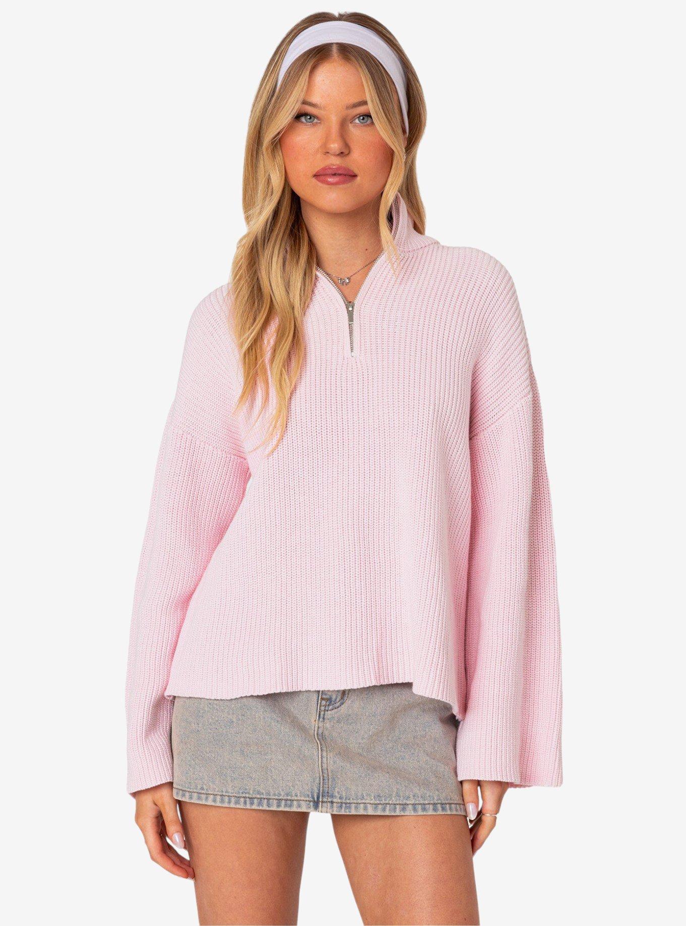 Oversized zip sweater online