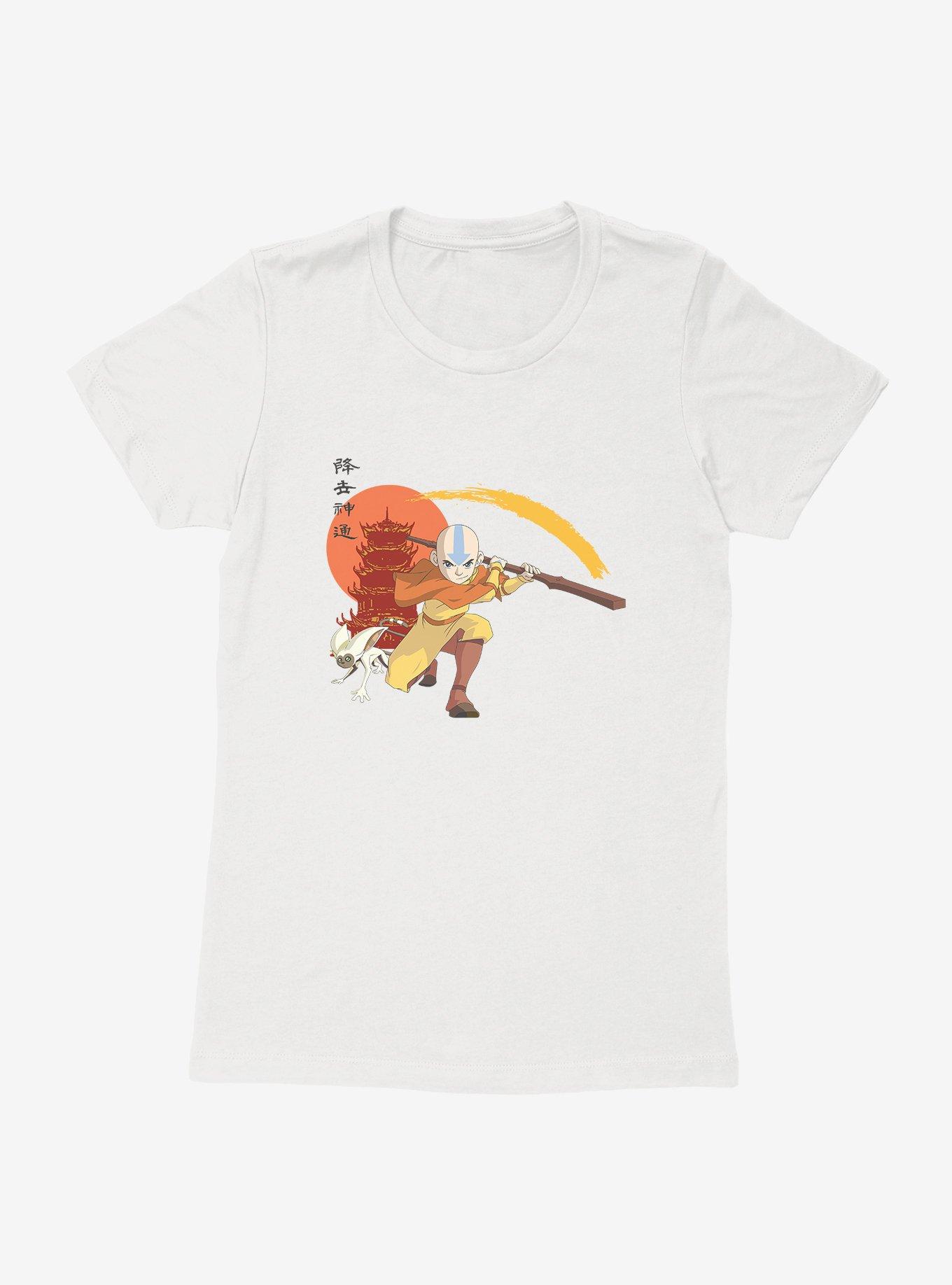 Avatar: The Last Airbender Aang And Momo Kanji Womens T-Shirt, , hi-res