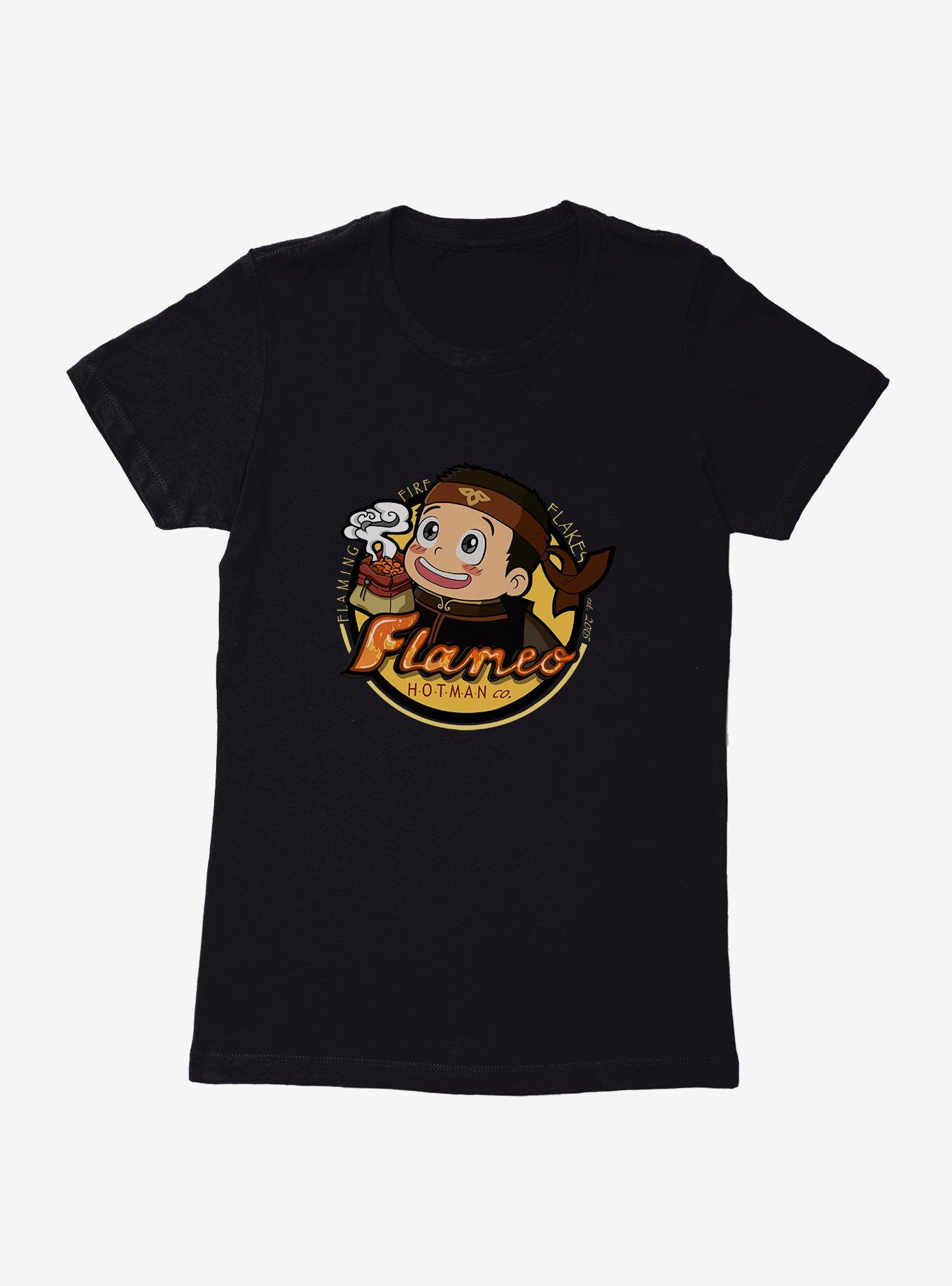 Avatar: The Last Airbender Flameo Hotman Womens T-Shirt - BoxLunch Exclusive, BLACK, hi-res