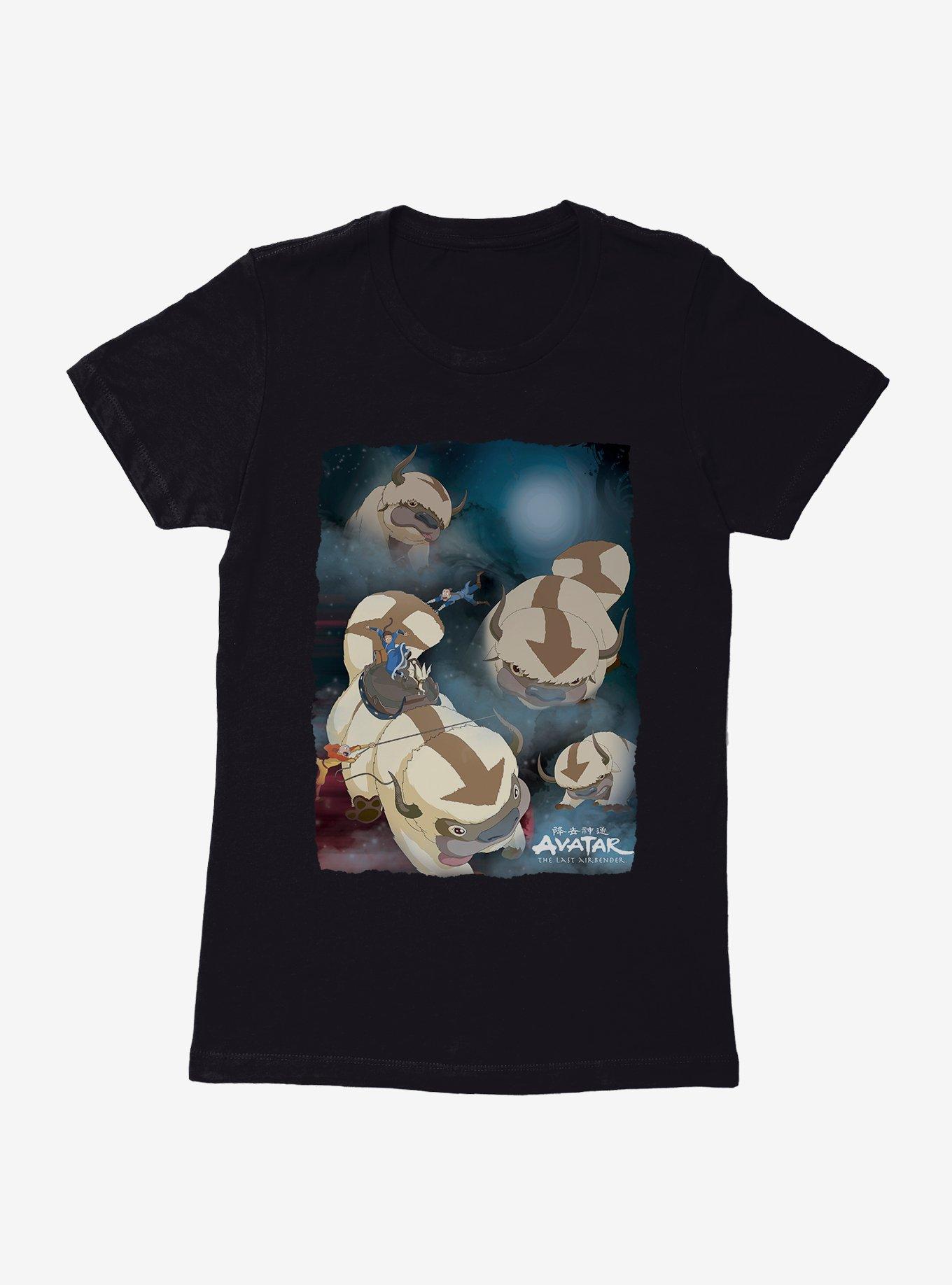 Avatar: The Last Airbender Appa Yip Yip Womens T-Shirt, BLACK, hi-res