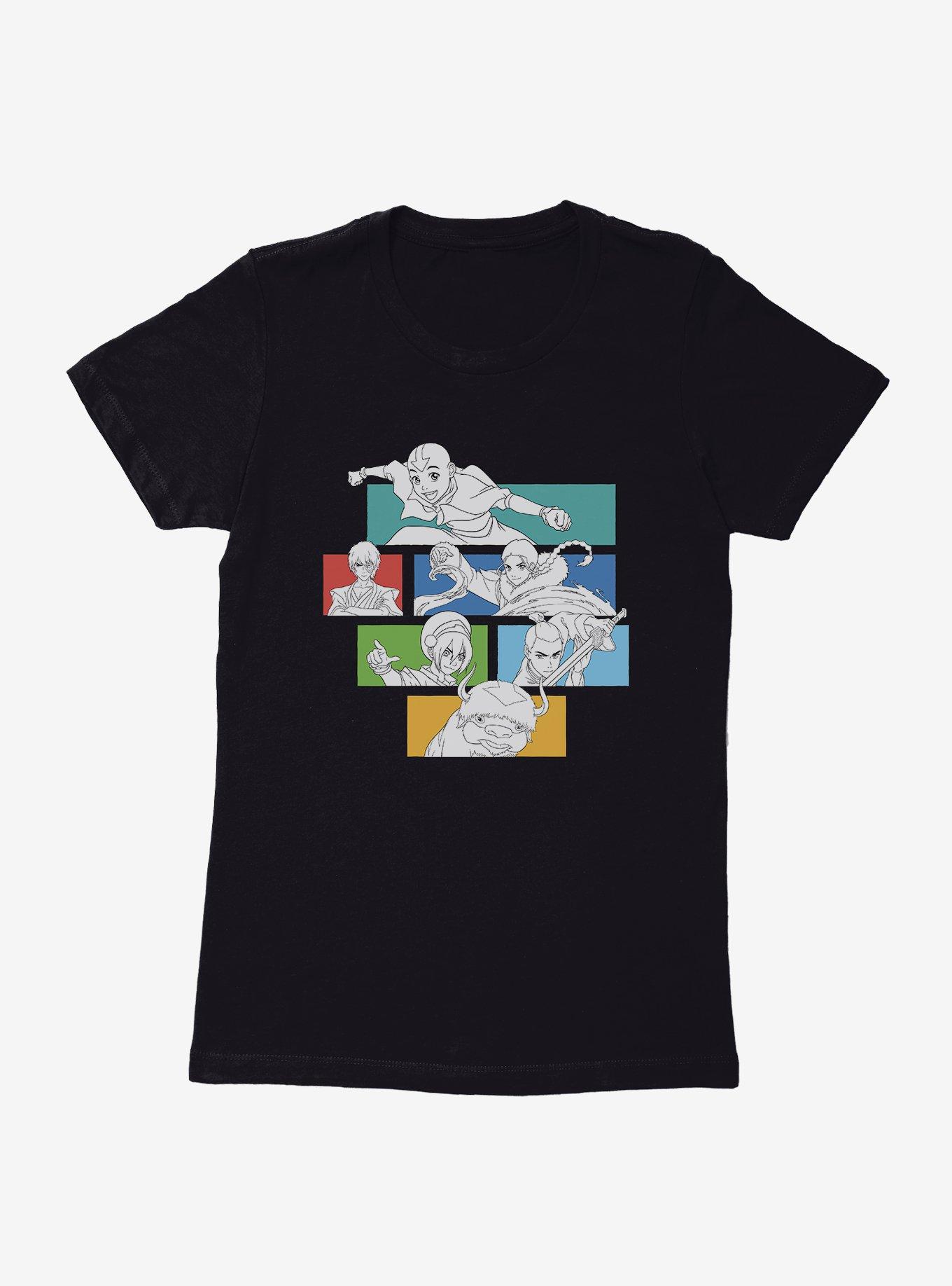 Avatar: The Last Airbender Characters Colorblock Womens T-Shirt, , hi-res