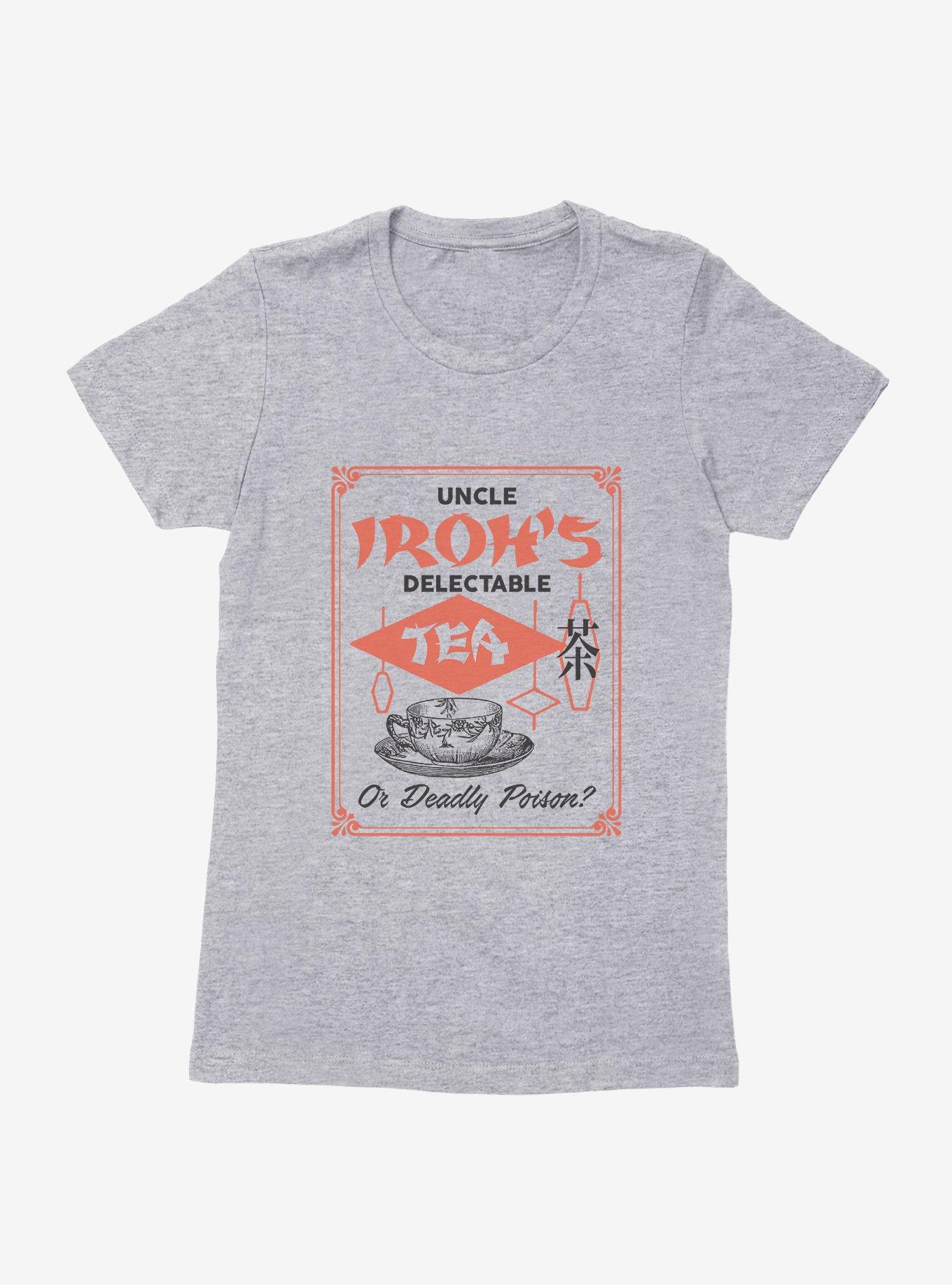 Avatar: The Last Airbender Uncle Iroh's Delectable Tea Womens T-Shirt, HEATHER GREY, hi-res