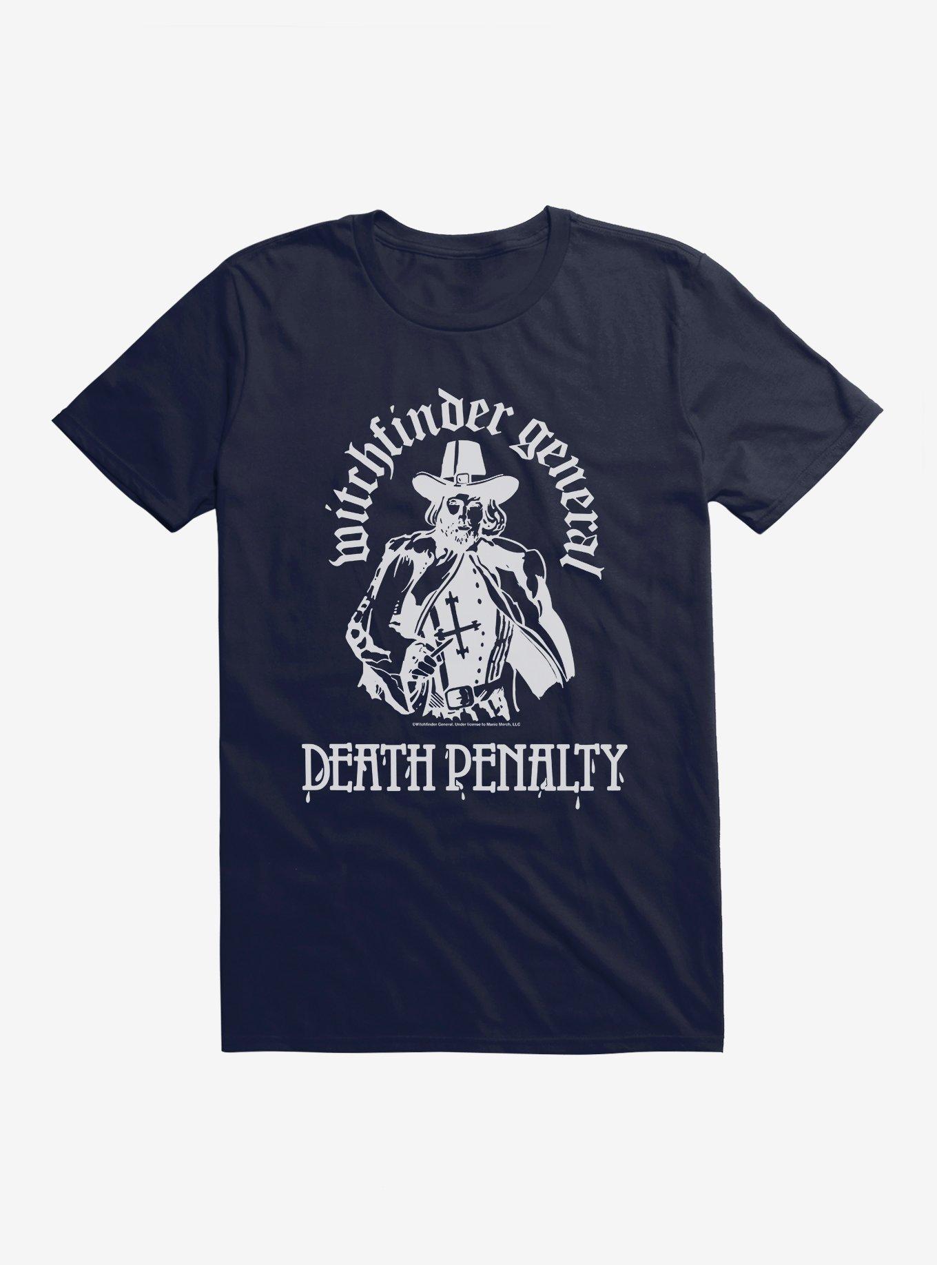 Witchfinder General Death Penalty T-Shirt, NAVY, hi-res