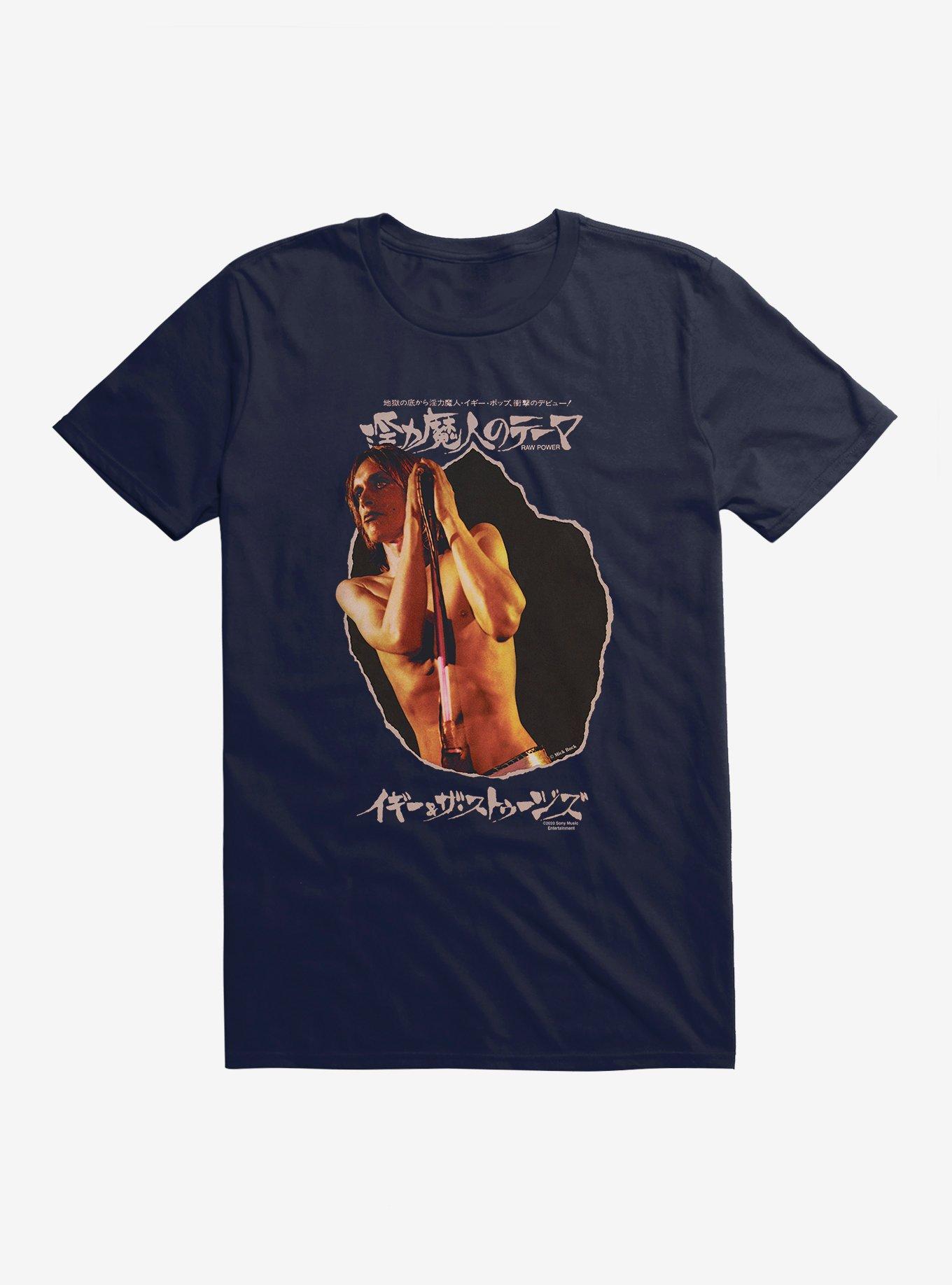 Iggy Pop Raw Page T-Shirt, NAVY, hi-res