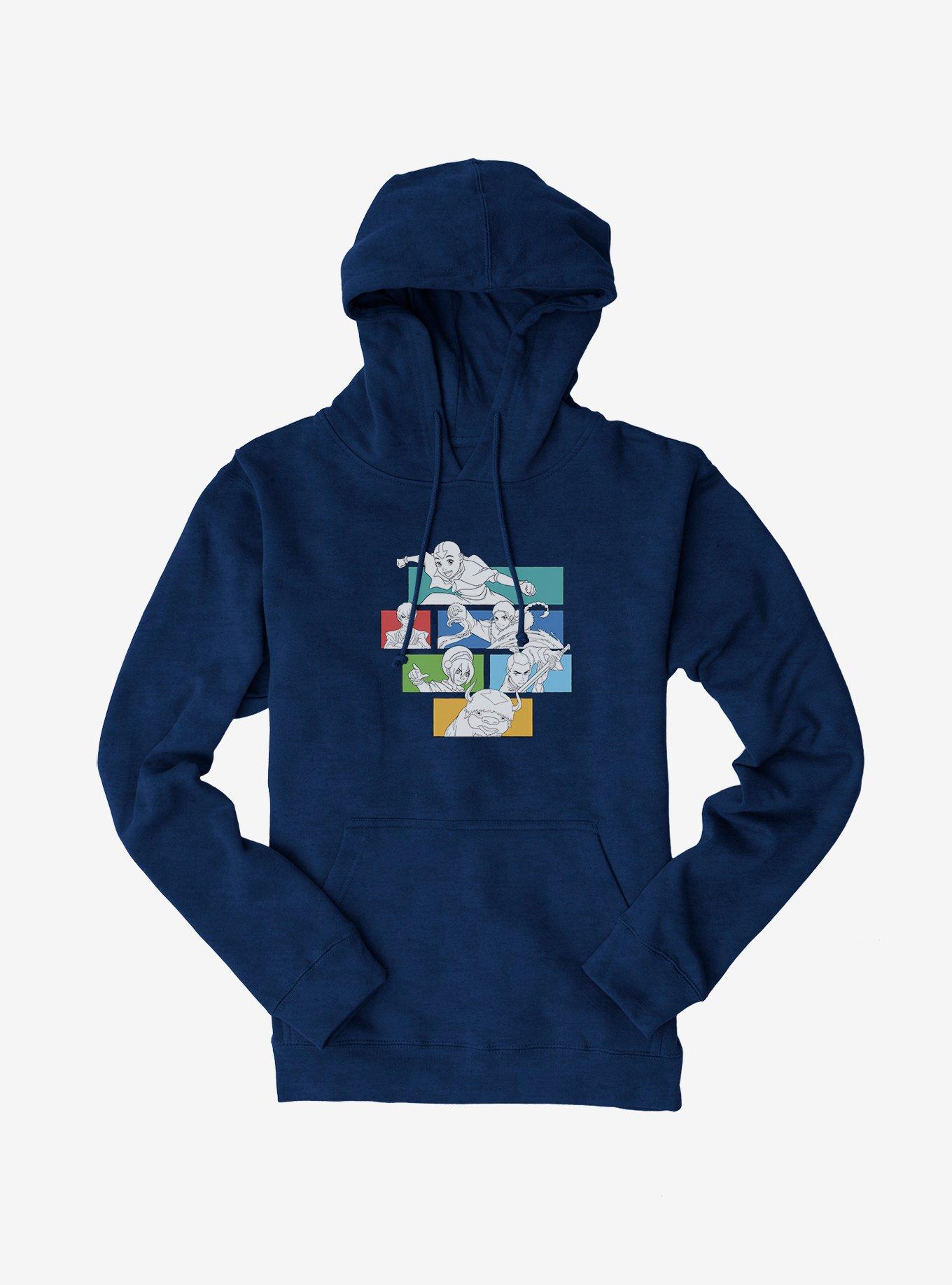 Avatar: The Last Airbender Characters Colorblock Hoodie, , hi-res