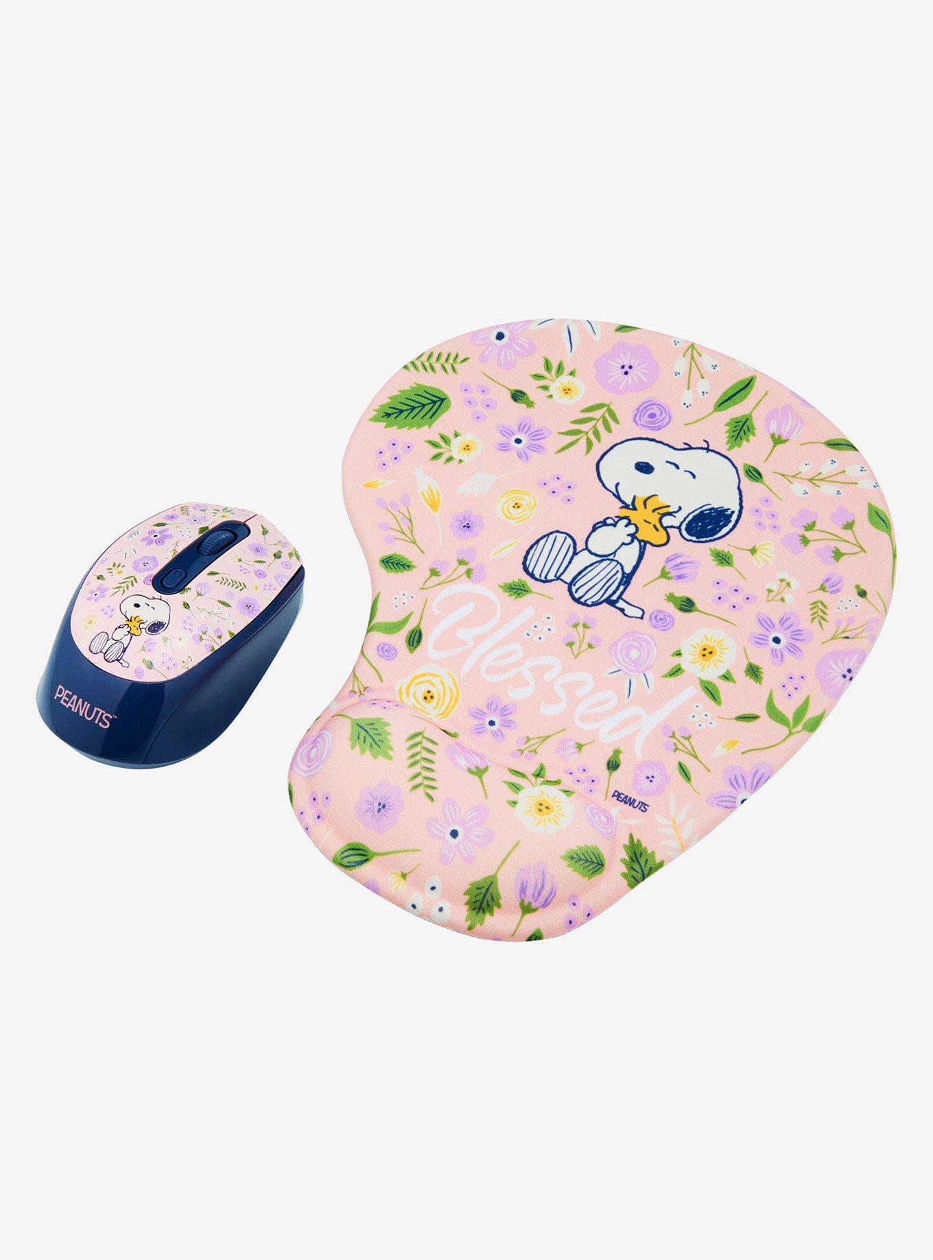 Peanuts Snoopy & Woodstock Blessed Floral Mouse and Mousepad, , hi-res