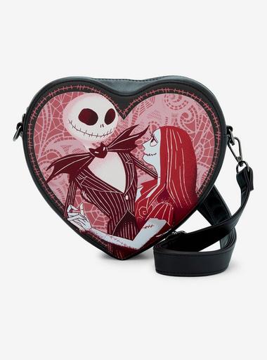Loungefly nightmare before christmas split heart backpack and wallet Loungefly The Nightmare Before Christmas Jack & Sally Split  main image 4