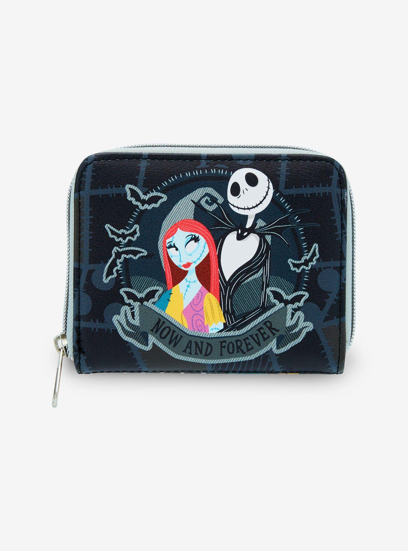 Loungefly The Nightmare Before Christmas Jack & Sally Split Mini Zipper Wallet, , hi-res