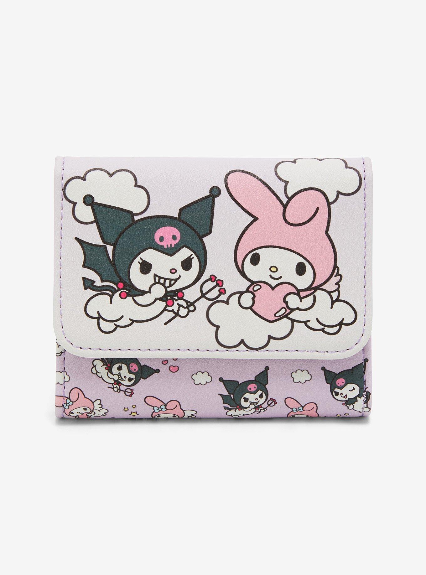 Loungefly Kuromi & My Melody Angel & Devil Mini Flap Wallet, , hi-res