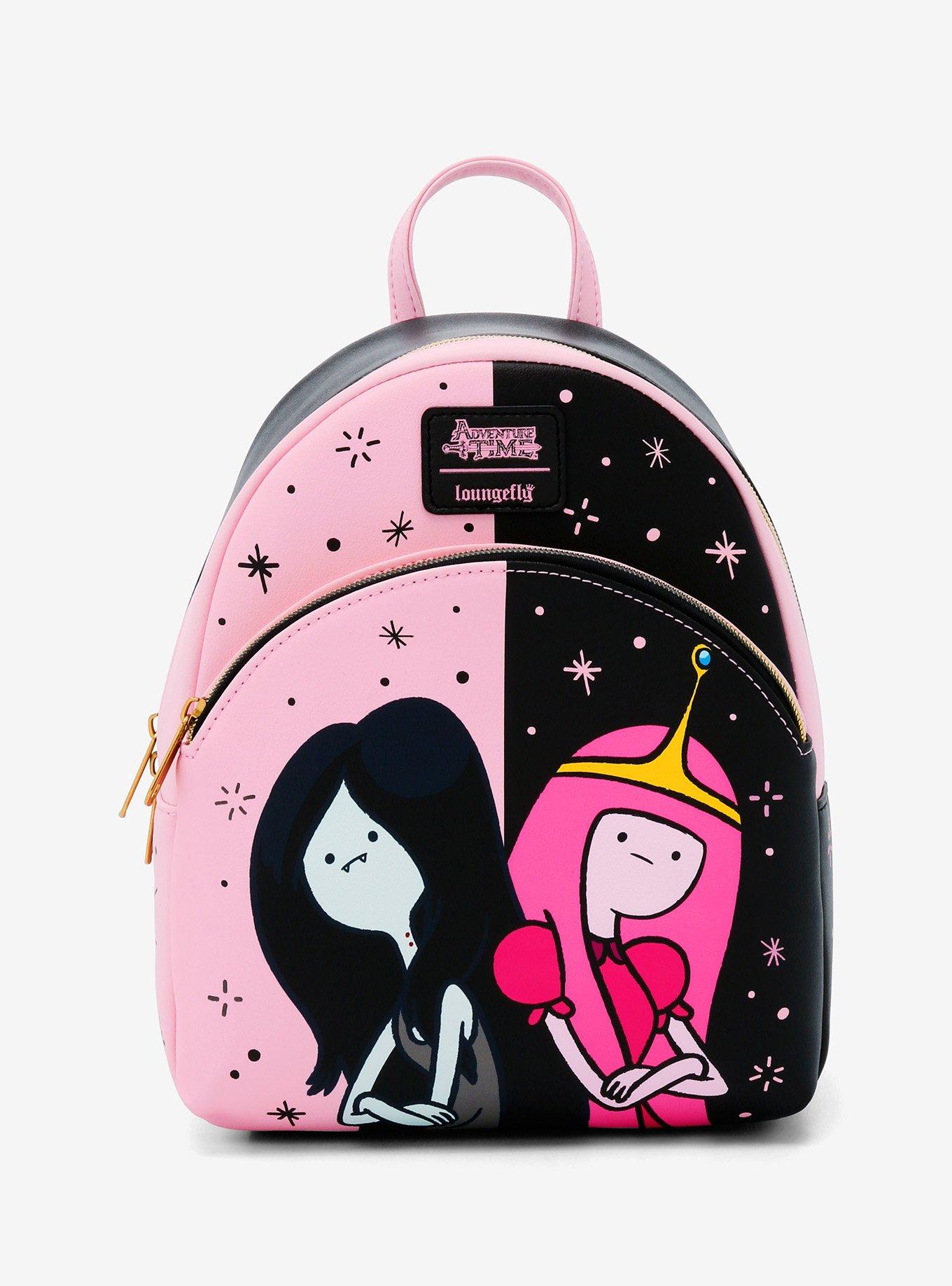 adventure time mini backpack Loungefly x BMO Poses – POP SHOP & GALLERY Features Faux leather (polyurethane) Sturdy top handle Adjustable shoulder straps Applique Loungefly Adventure Time Princess Bubblegum