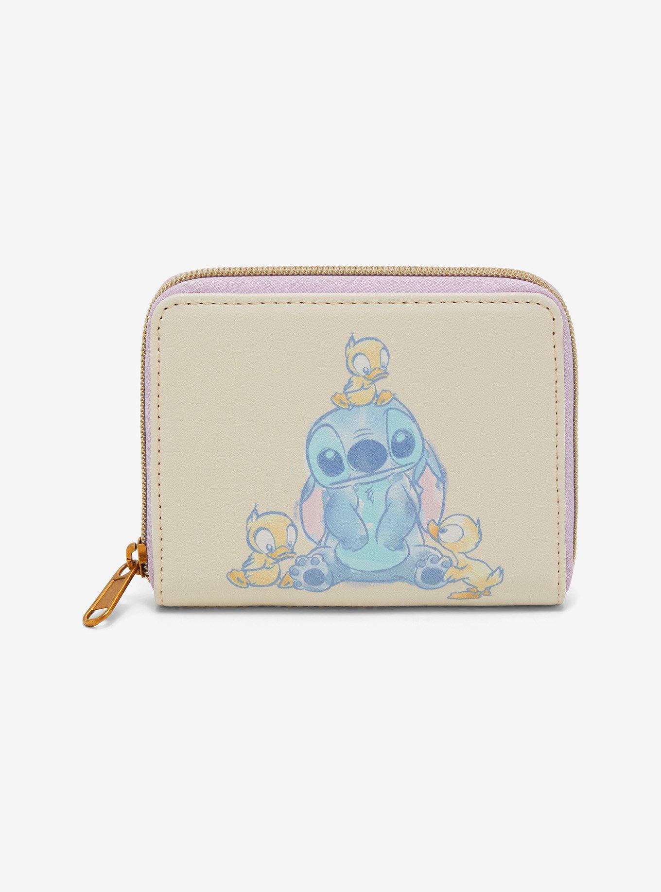 Loungefly Disney Stitch & Ducks Pastel Mini Zipper Wallet, , hi-res