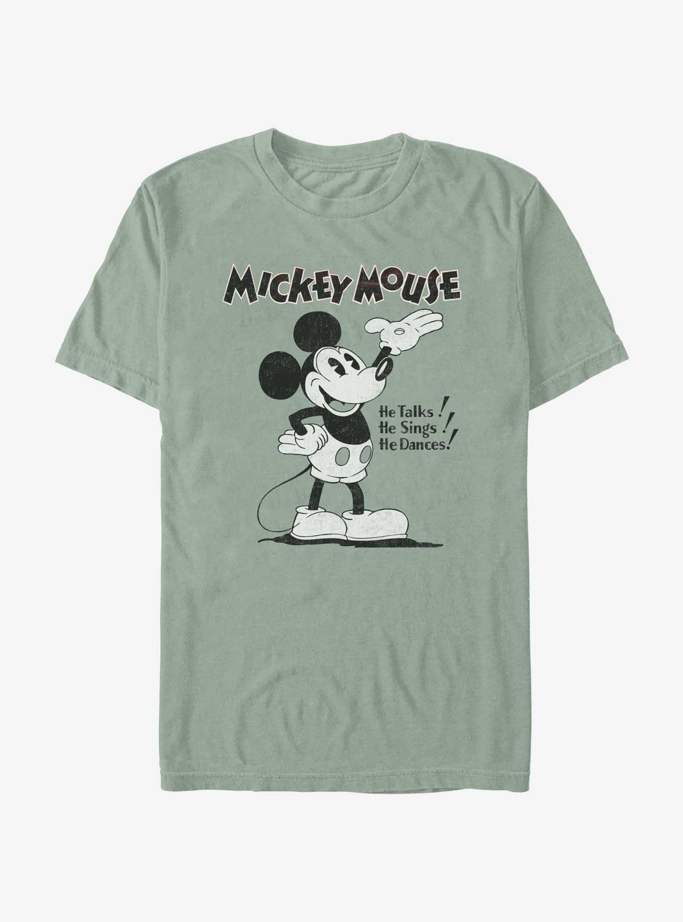 Disney Mickey Mouse He Dances Garment Dye T-Shirt, , hi-res