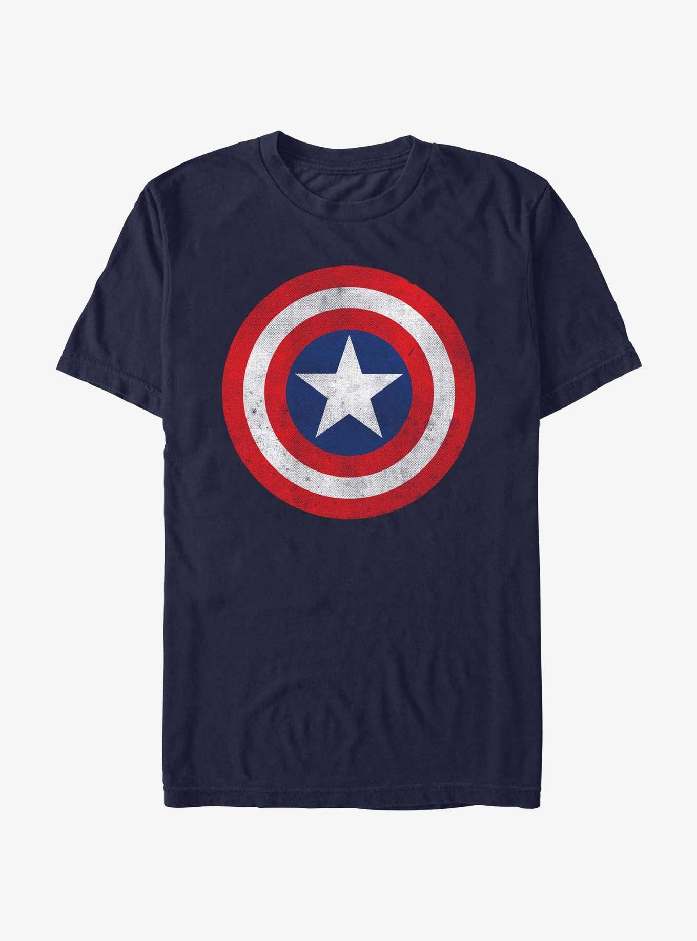 Marvel Captain America Shield Logo Garment Dye T-Shirt, , hi-res