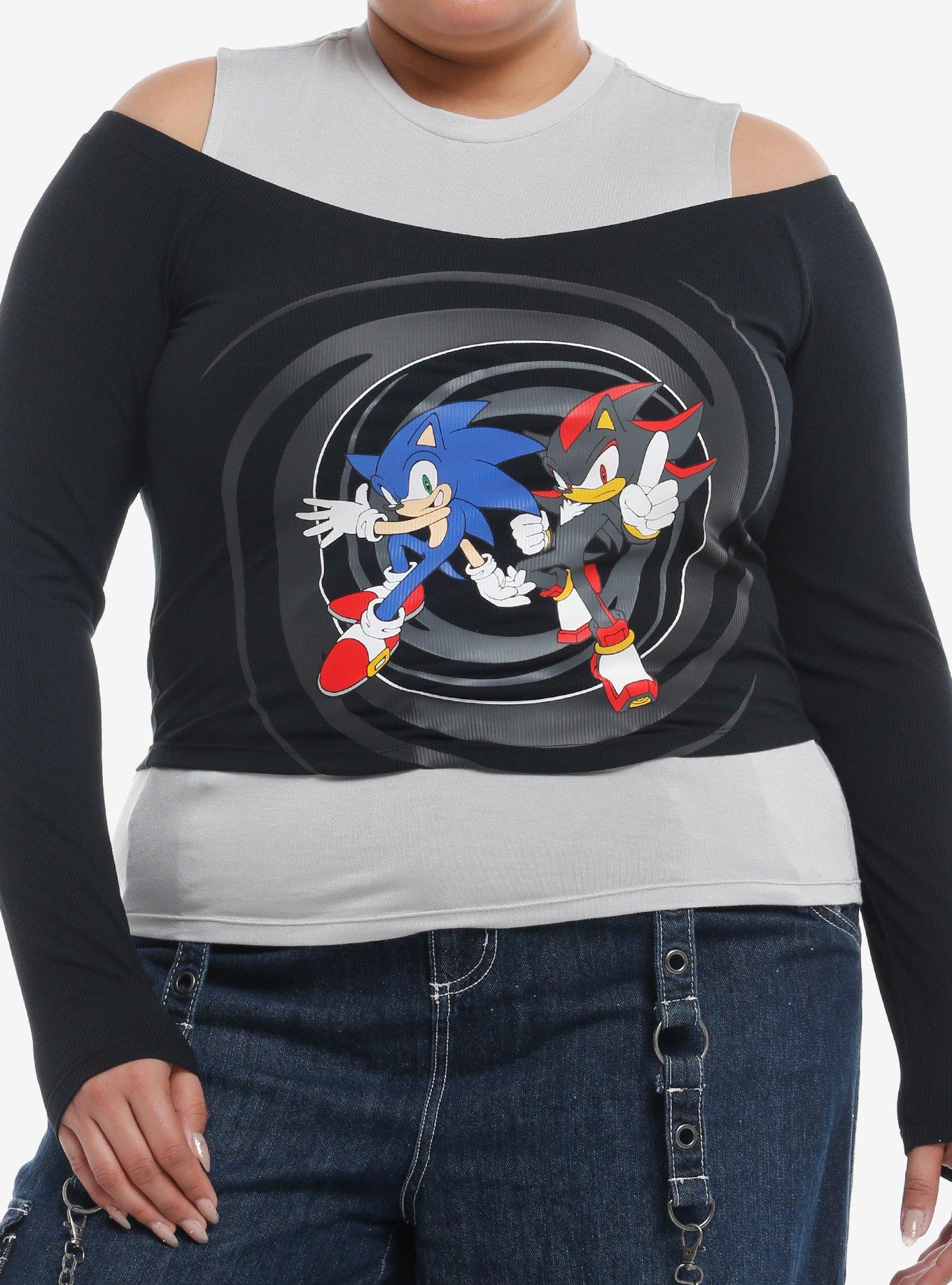 Sonic The Hedgehog Sonic & Shadow Twofer Long-Sleeve Top Plus Size, , hi-res