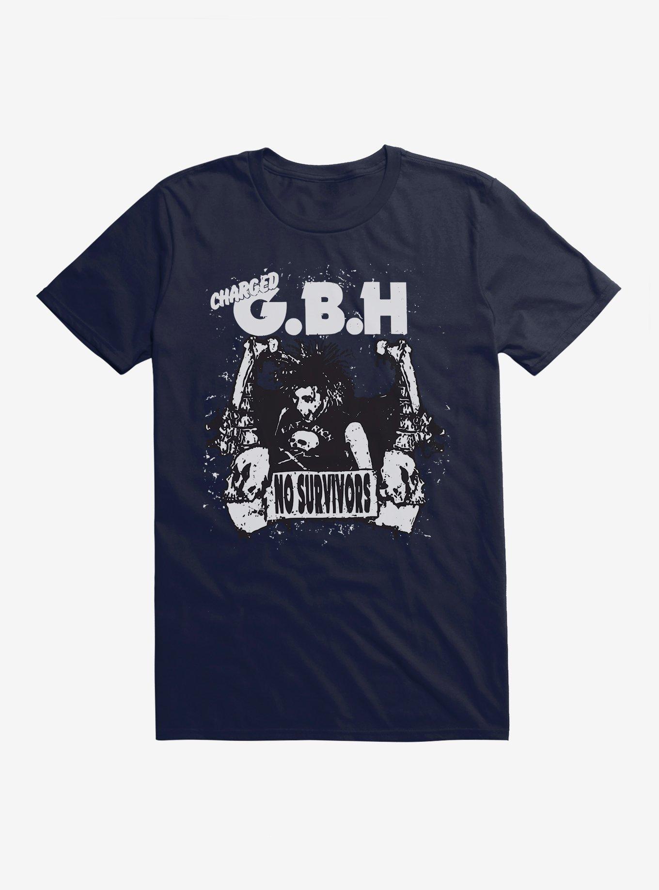 GBH No Survivors T-Shirt, NAVY, hi-res