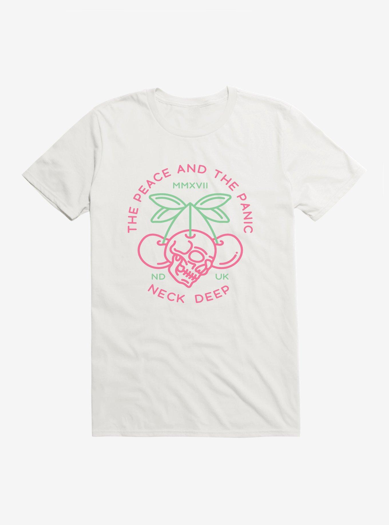 Neck Deep The Peace And The Panic Cherry Skull T-Shirt, , hi-res