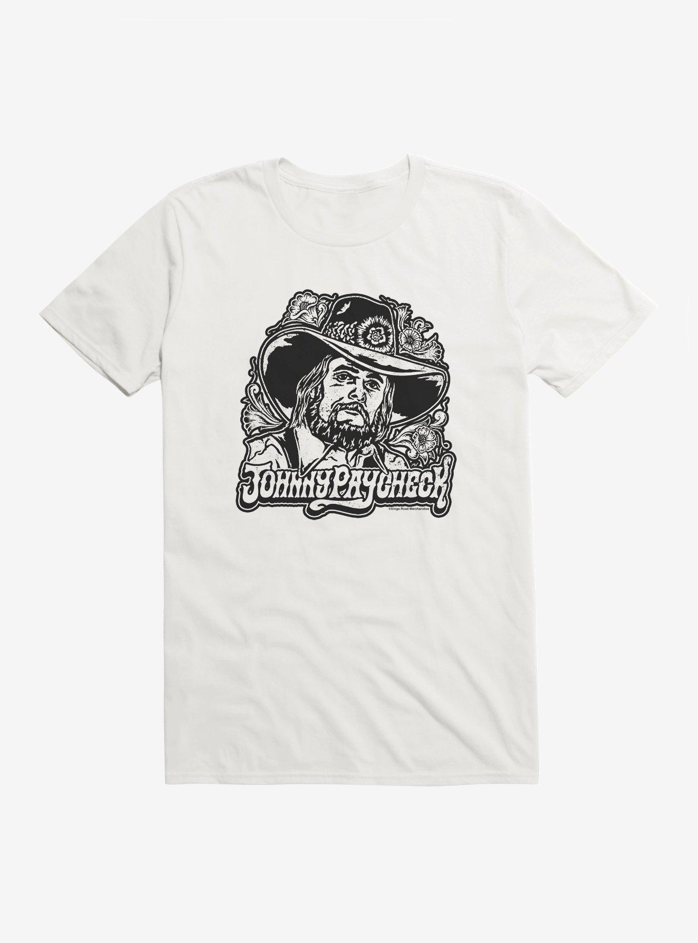 Johnny Paycheck T-Shirt, WHITE, hi-res