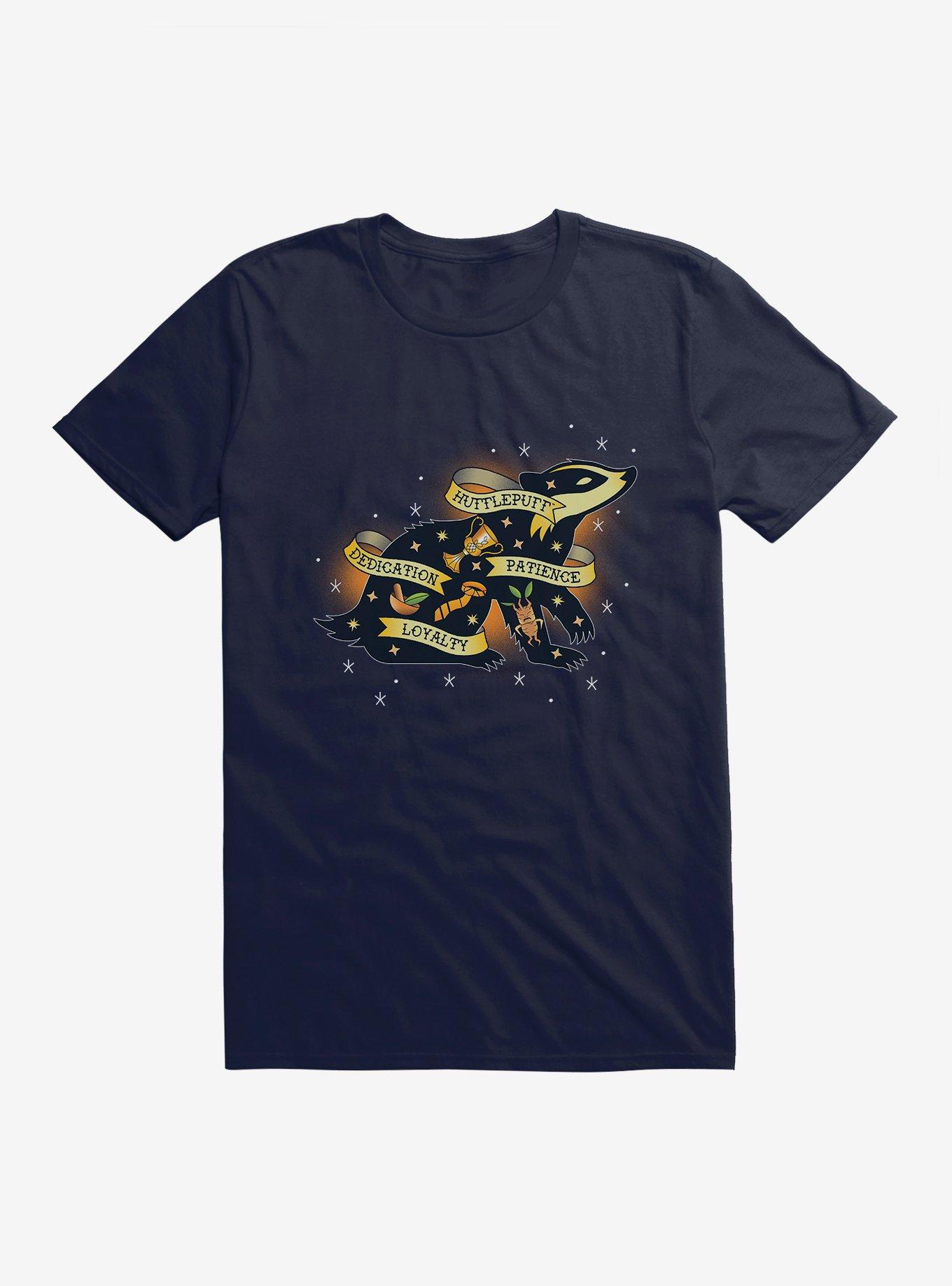 Harry Potter Hufflepuff Traits T-Shirt, NAVY, hi-res