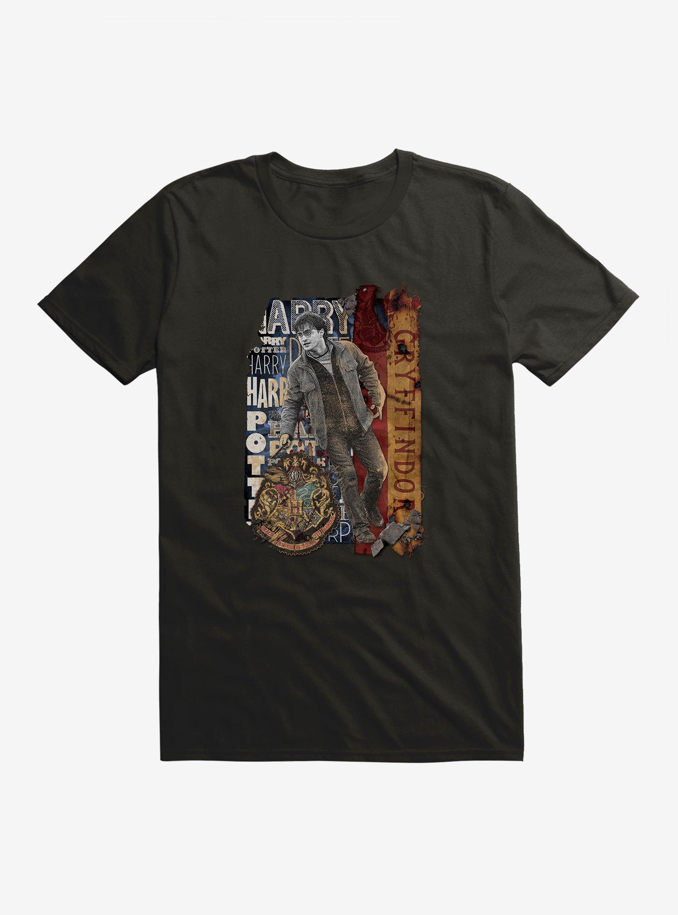 Harry Potter Gryffindor Potter Collage T-Shirt, BLACK, hi-res