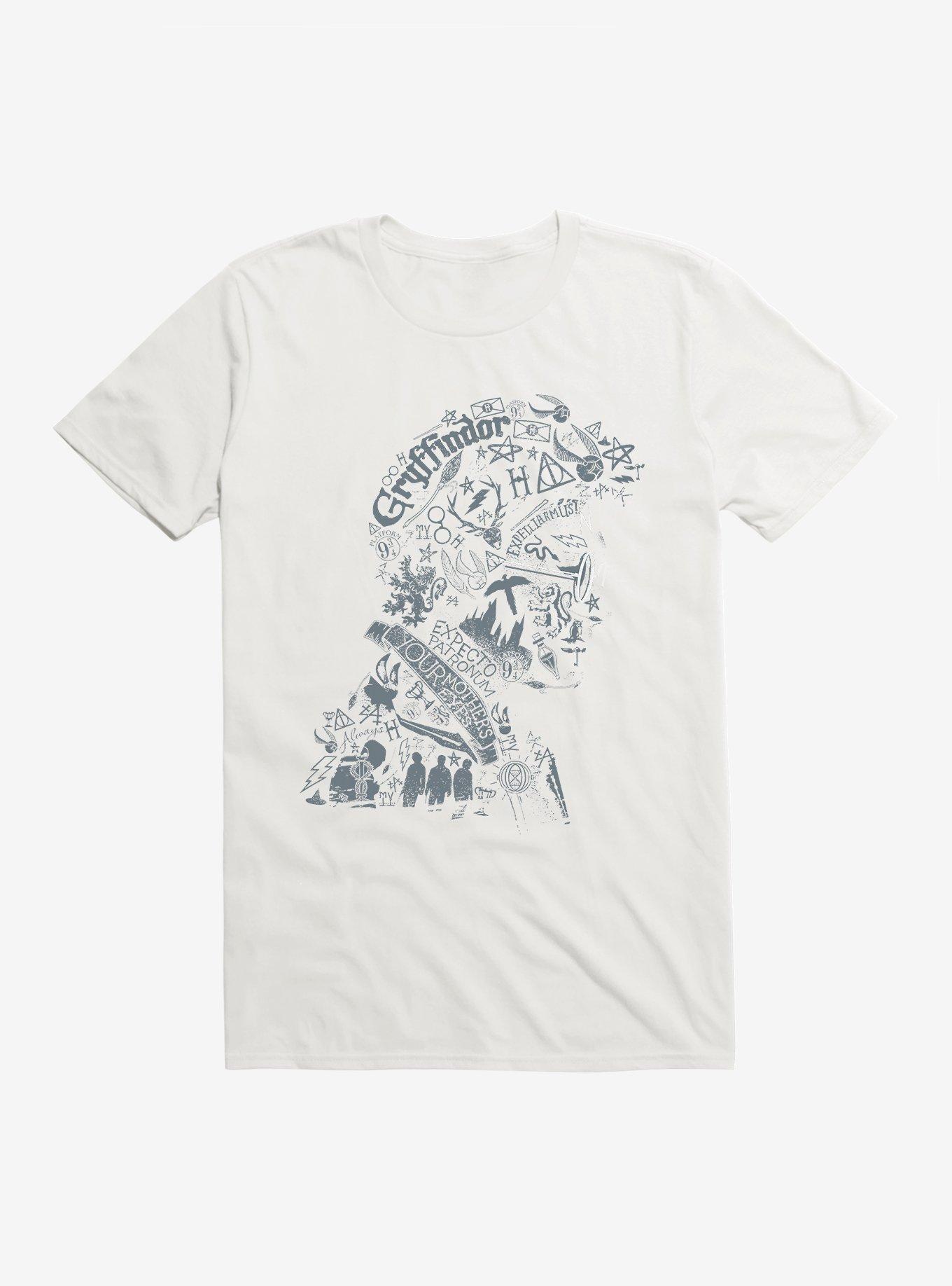 Harry Potter Harry Profile Word Collage T-Shirt, , hi-res