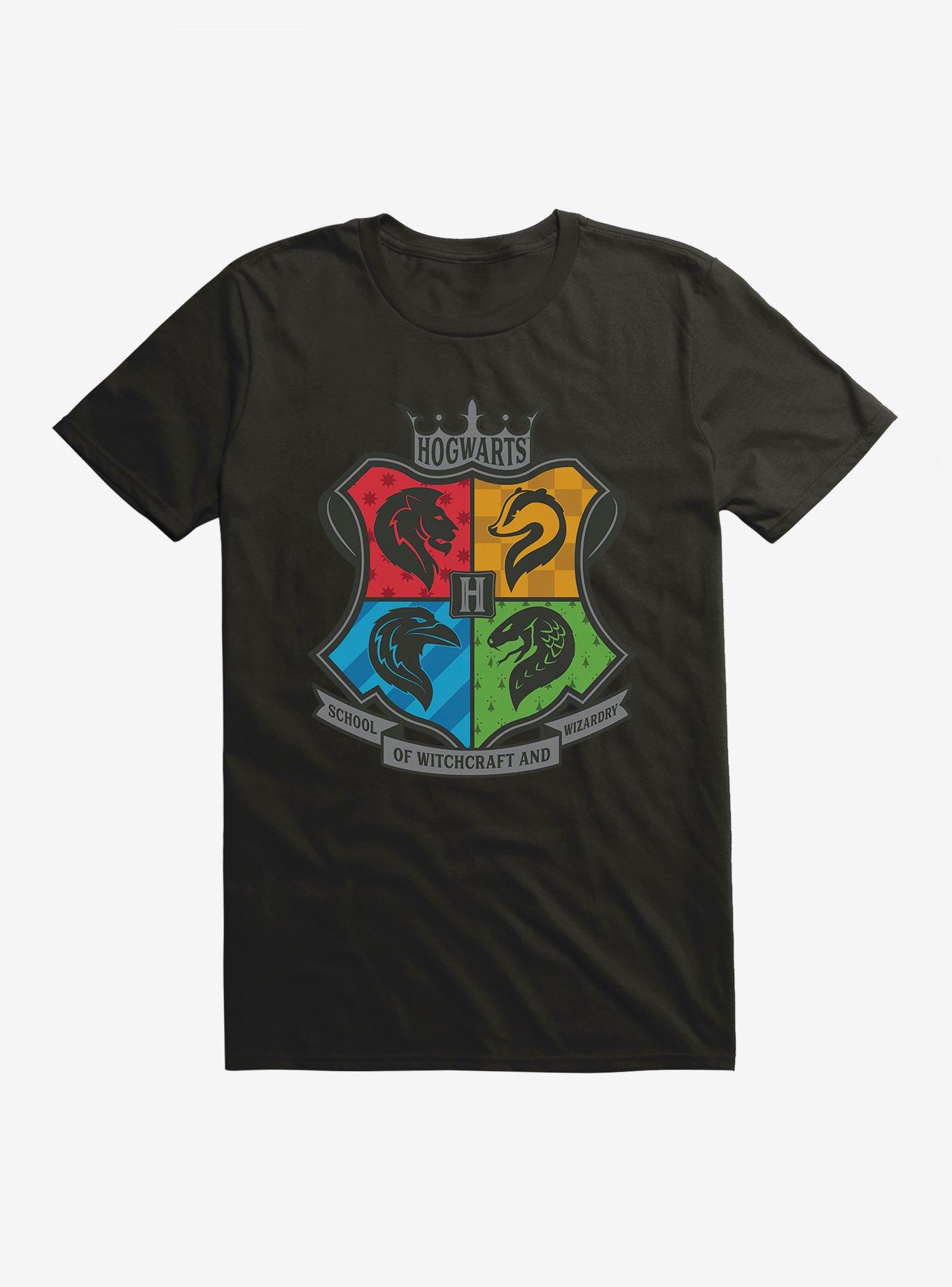 Harry Potter Hogwarts School Crest T-Shirt, BLACK, hi-res