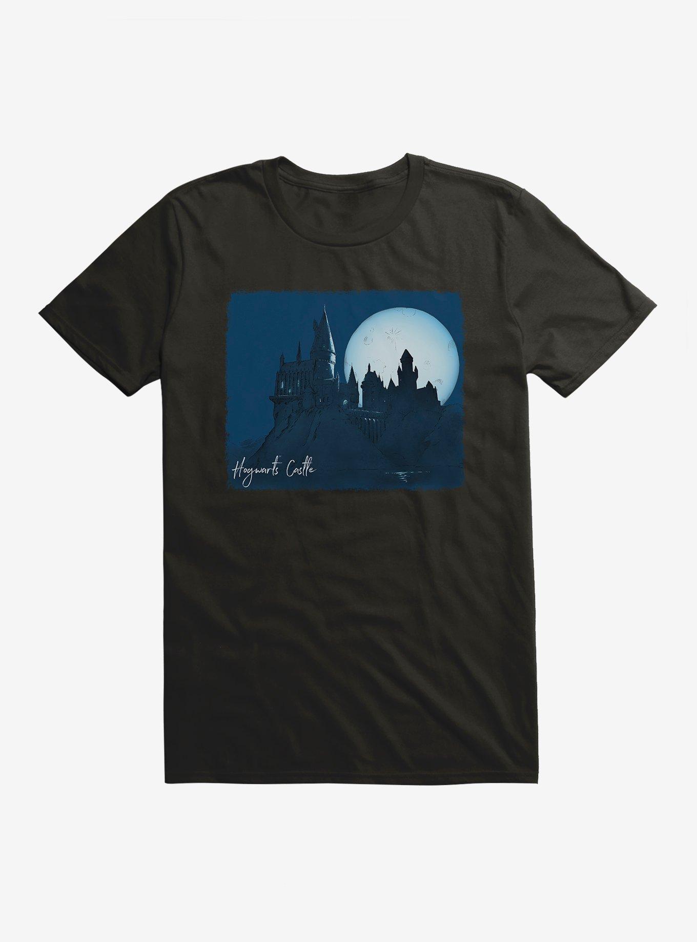 Harry Potter Hogwarts Castle Supermoon Illustrated T-Shirt, , hi-res