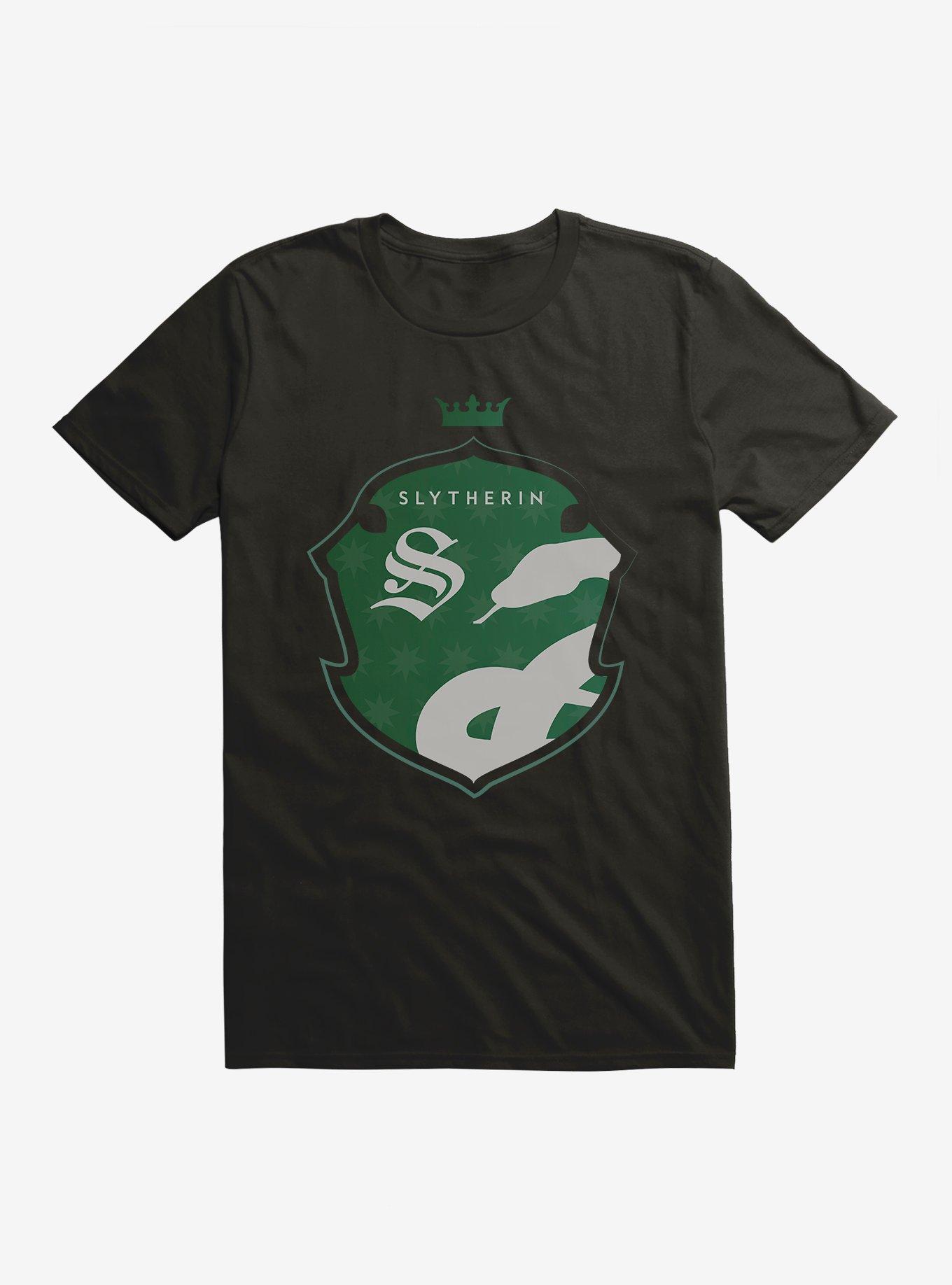 Harry Potter Slytherin S Crest T-Shirt, BLACK, hi-res