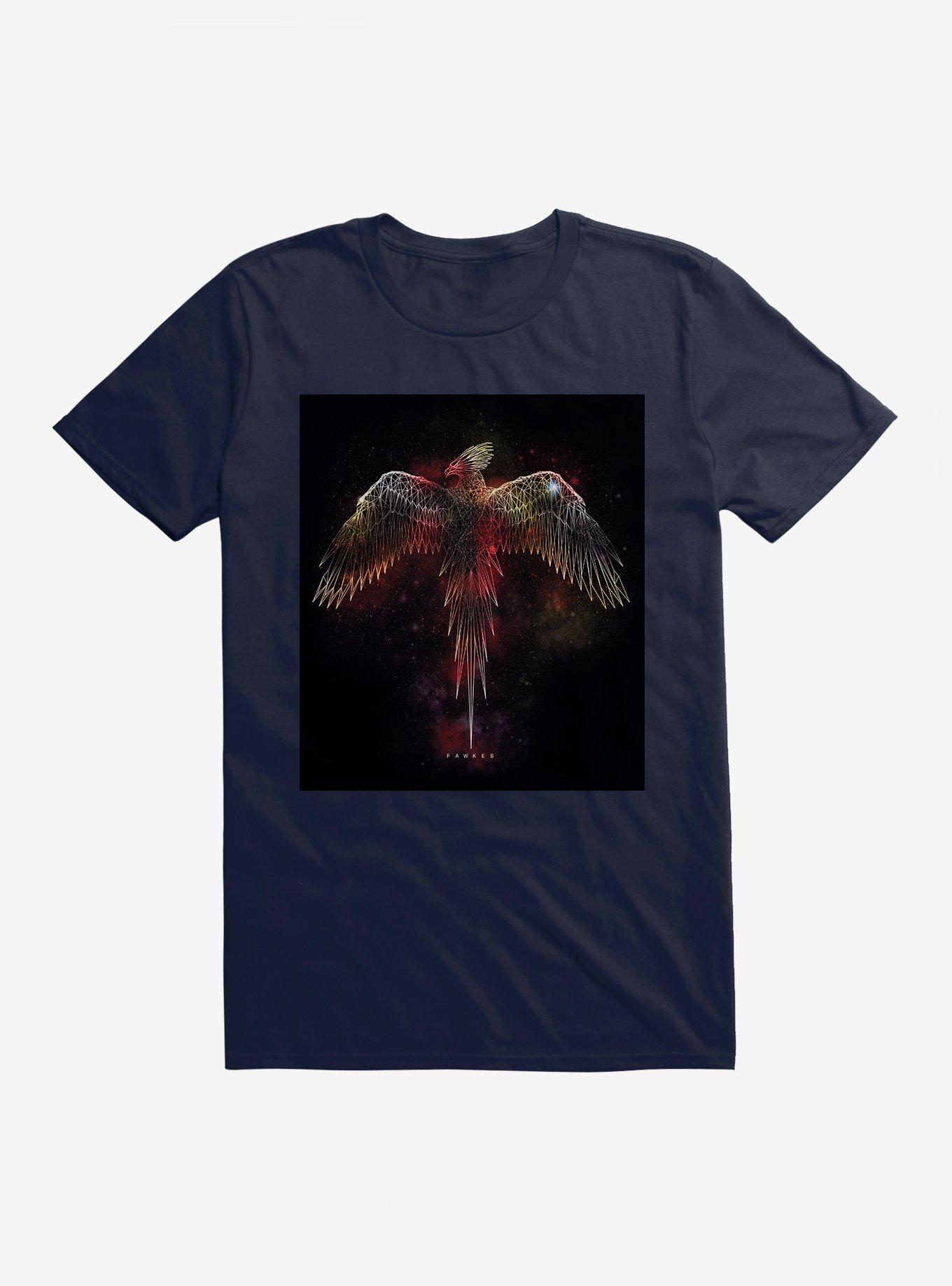 Harry Potter Fawkes Outline T-Shirt