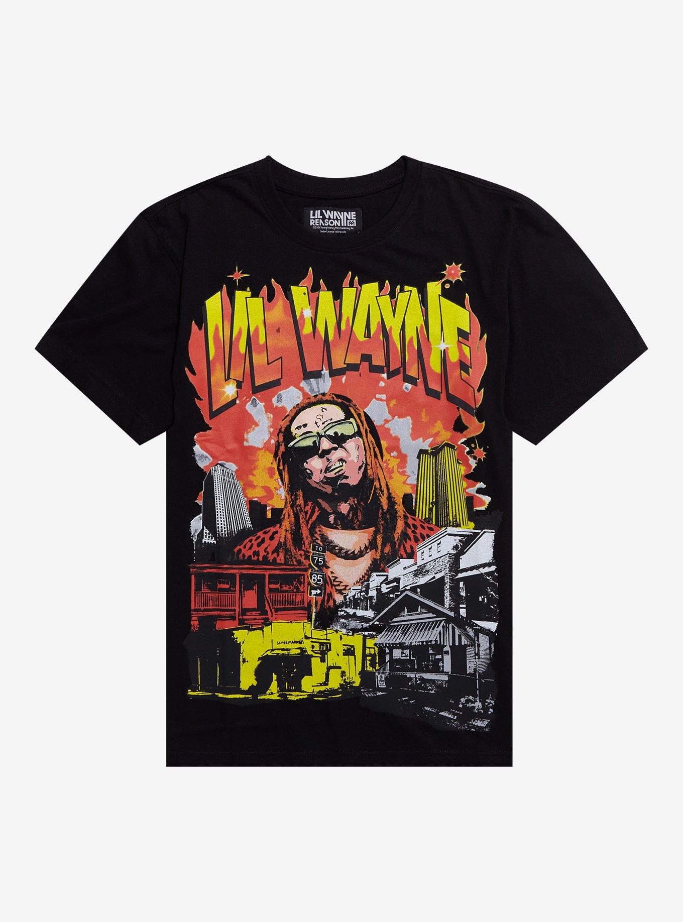 Lil Wayne Cityscape Portrait T-Shirt