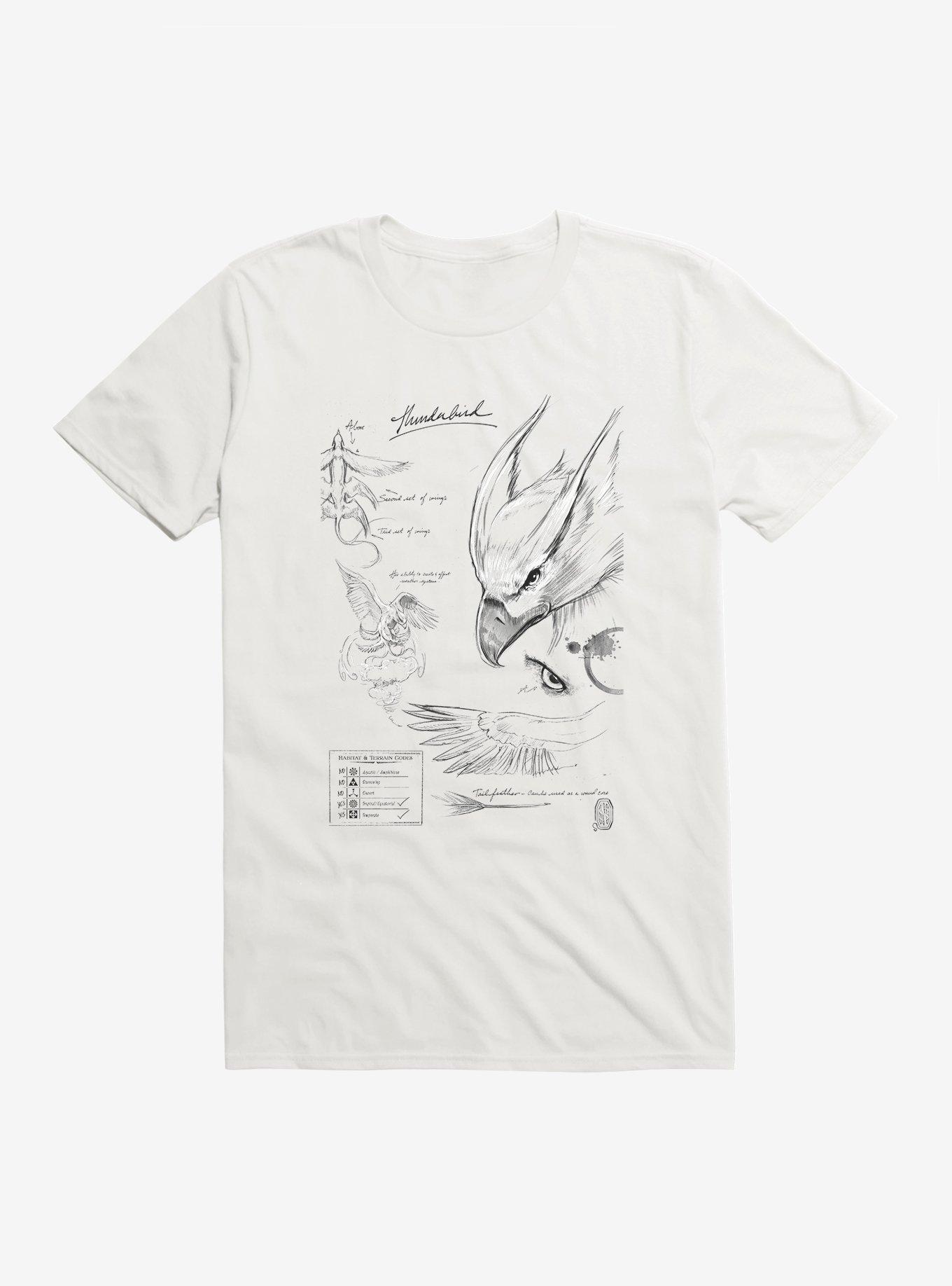 Fantastic Beasts Thunderbird Sketches T-Shirt, , hi-res