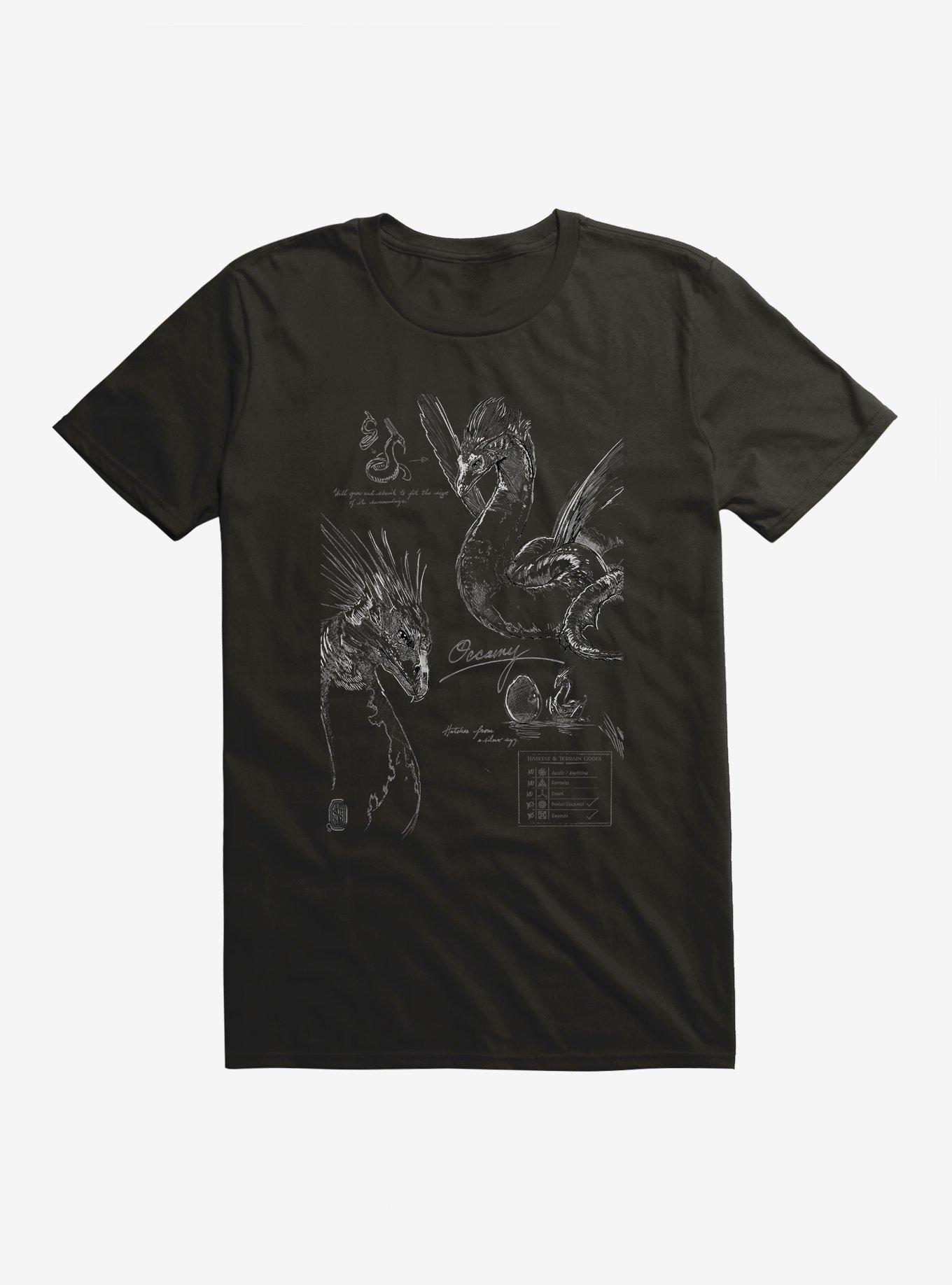 Fantastic Beasts Occamy Sketches T-Shirt, , hi-res