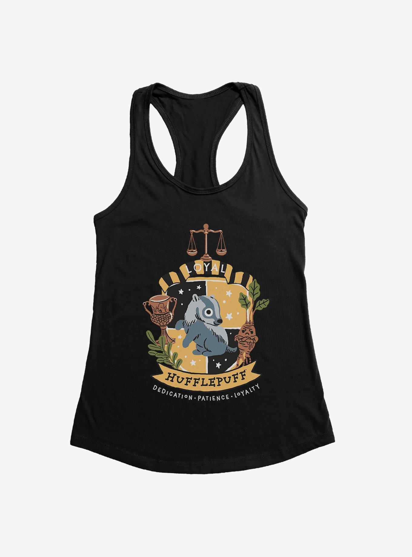 Harry Potter Hufflepuff Chibi Crest Womens Tank Top, , hi-res