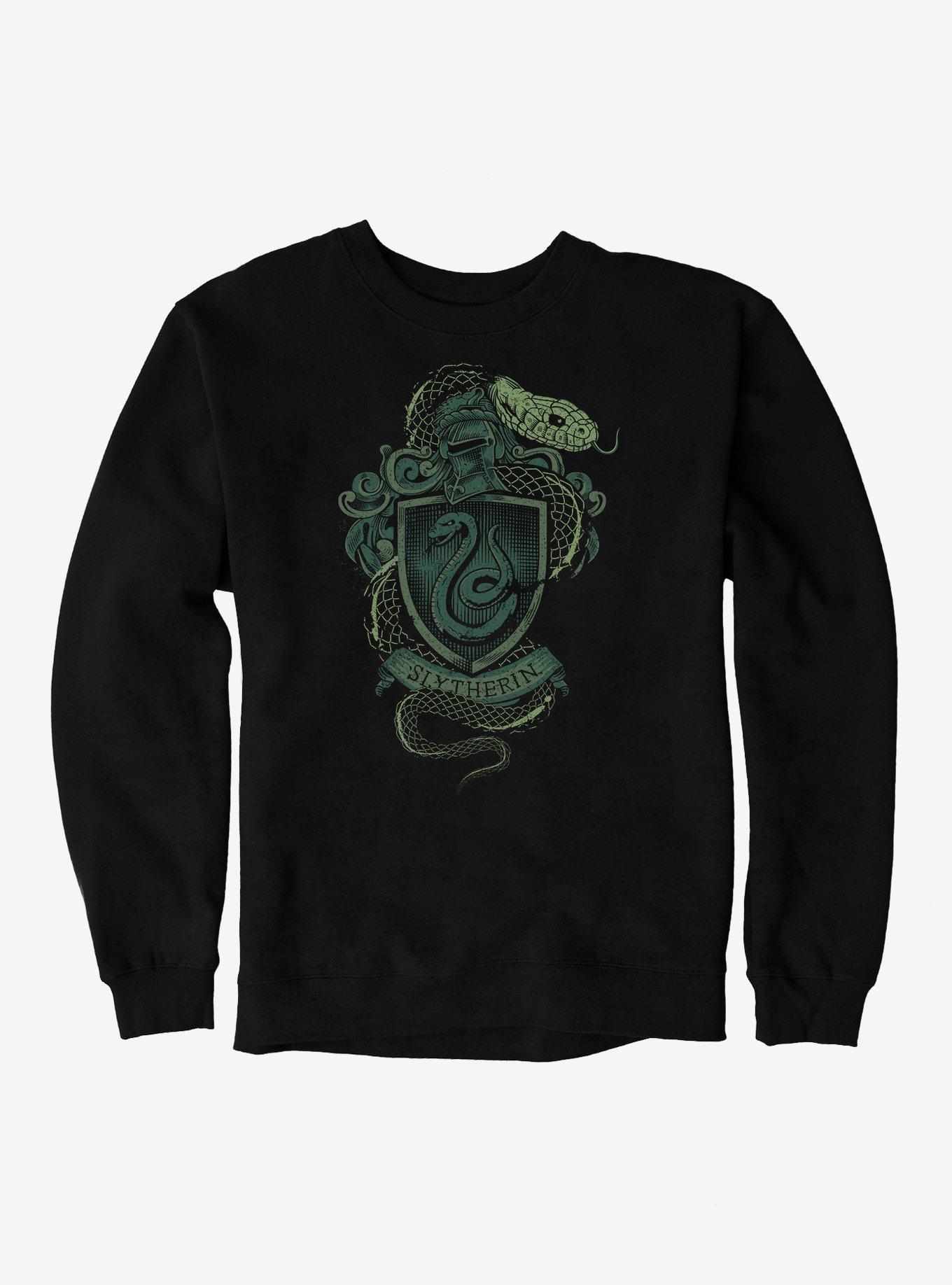 Harry Potter Slytherin Logo Sweatshirt, BLACK, hi-res