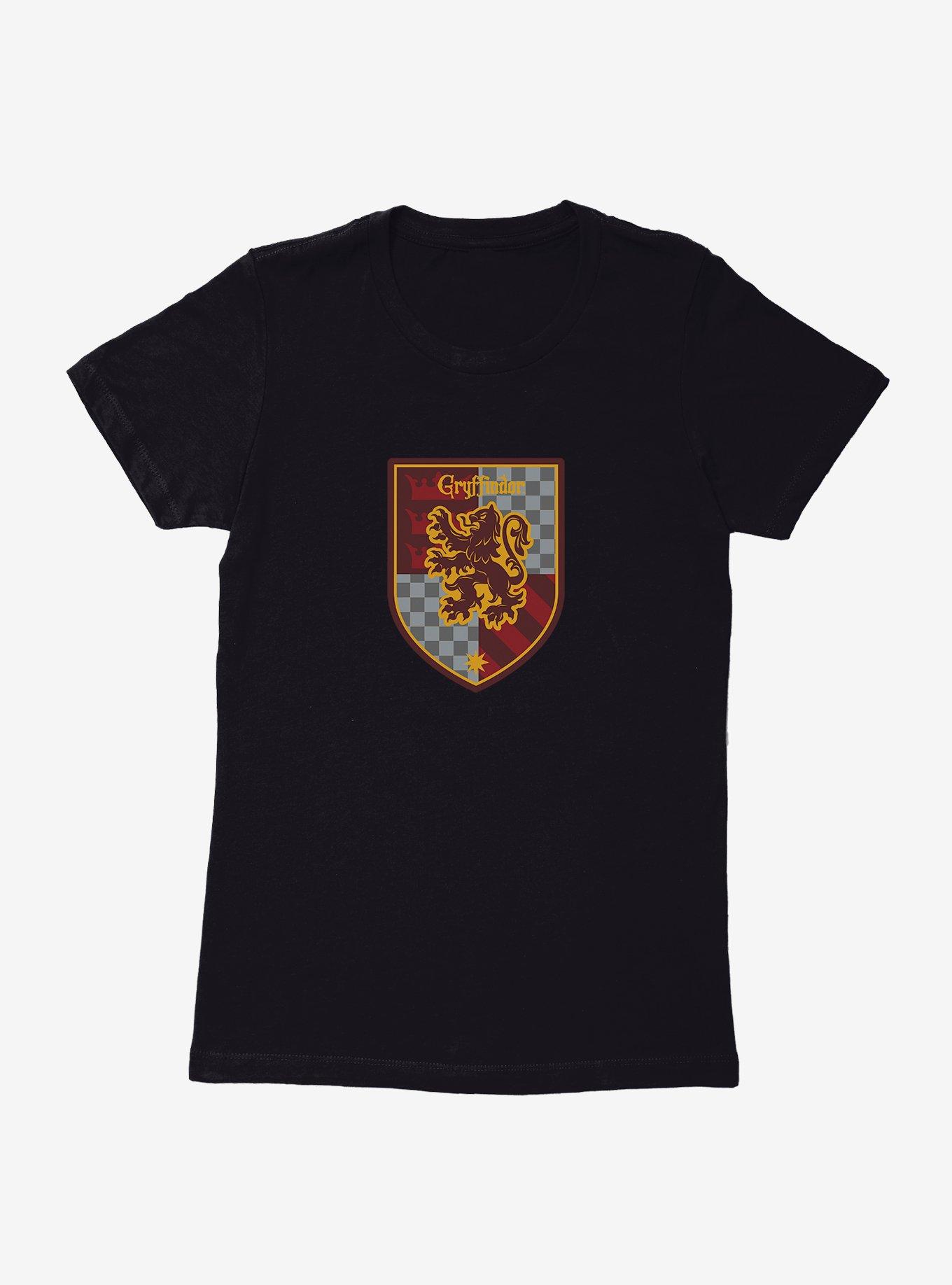 Harry Potter Gryffindor Checkered Shield Womens T-Shirt, , hi-res