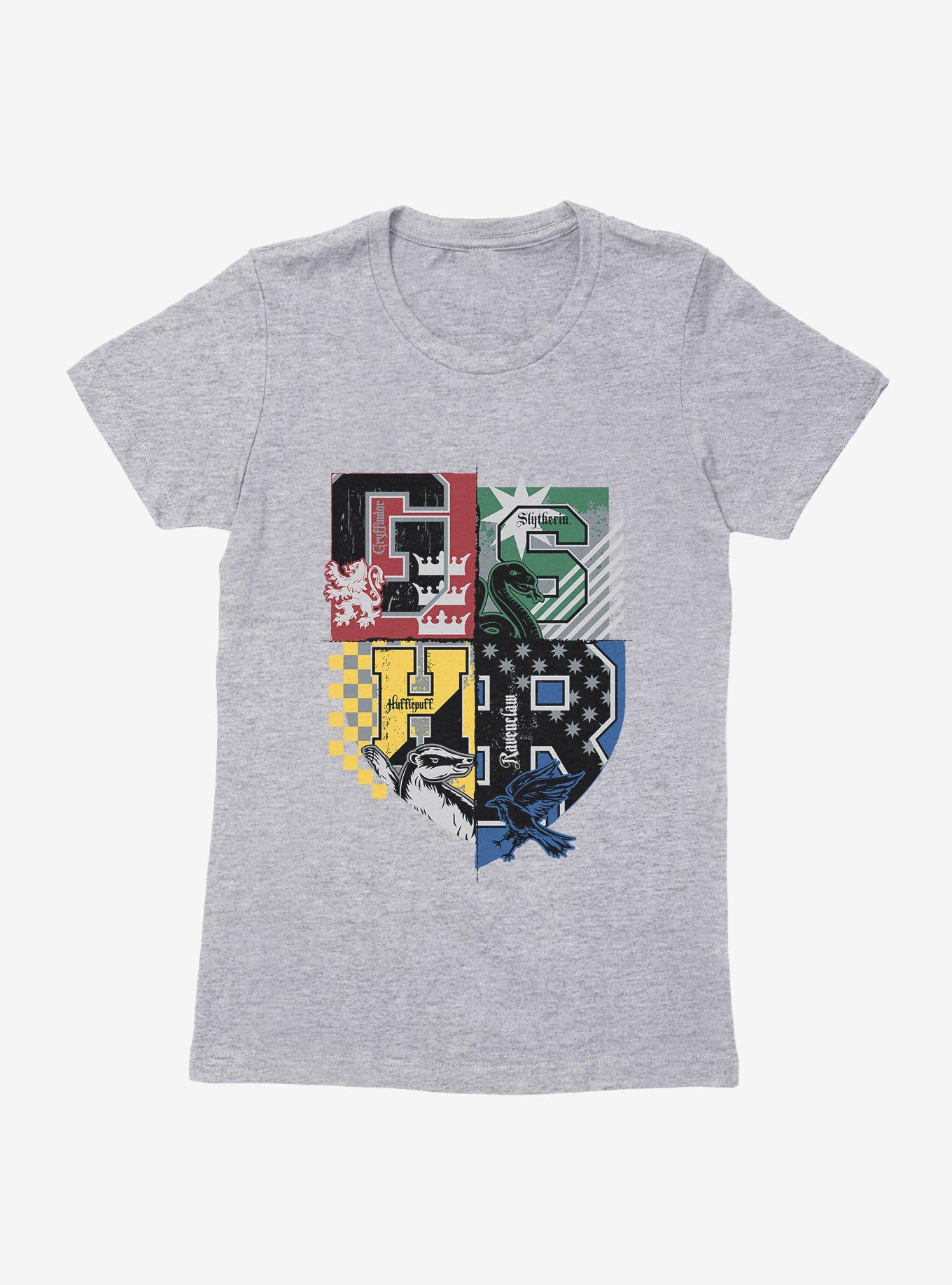 Harry Potter House Colors Shield Womens T-Shirt?, HEATHER GREY, hi-res